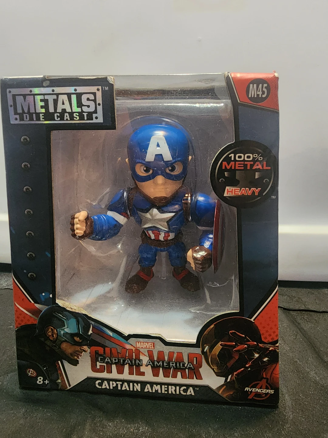 Jada Metals Die Cast Captain America Figure