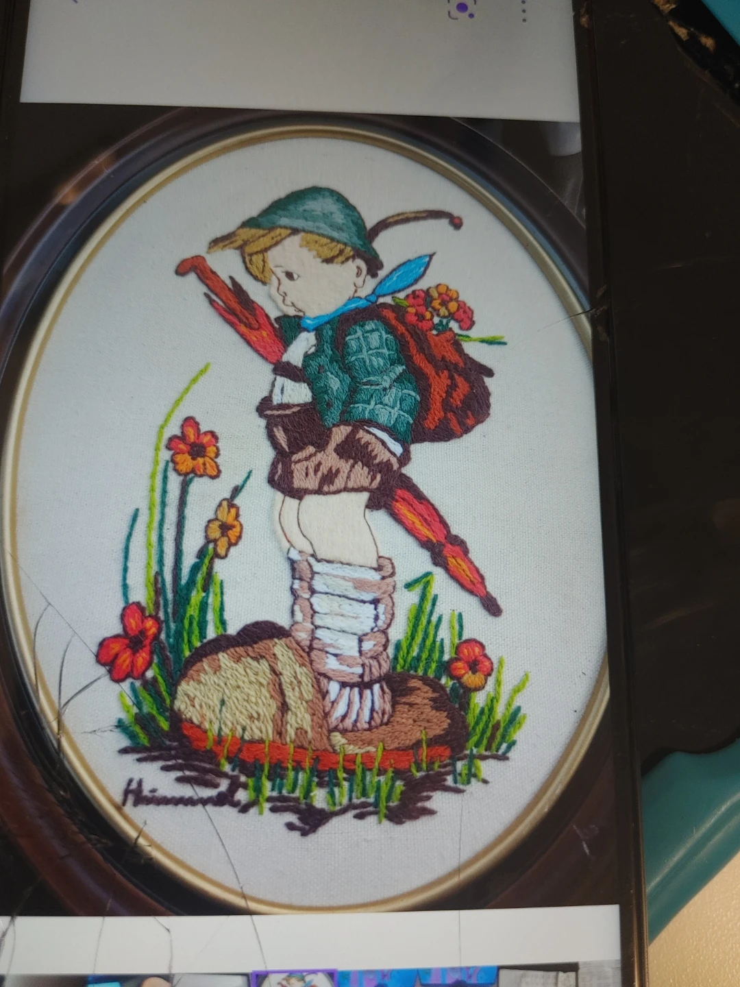 Hummel The Wanderer Framed Embroidery
