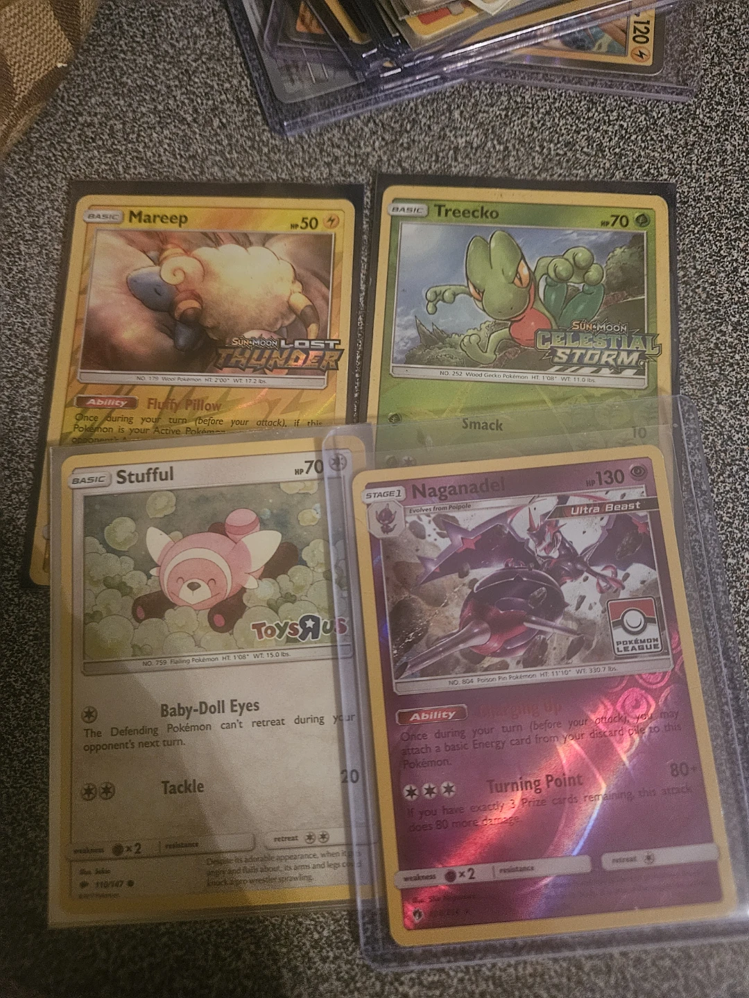 Set of 4 Pokemon Trading Cards