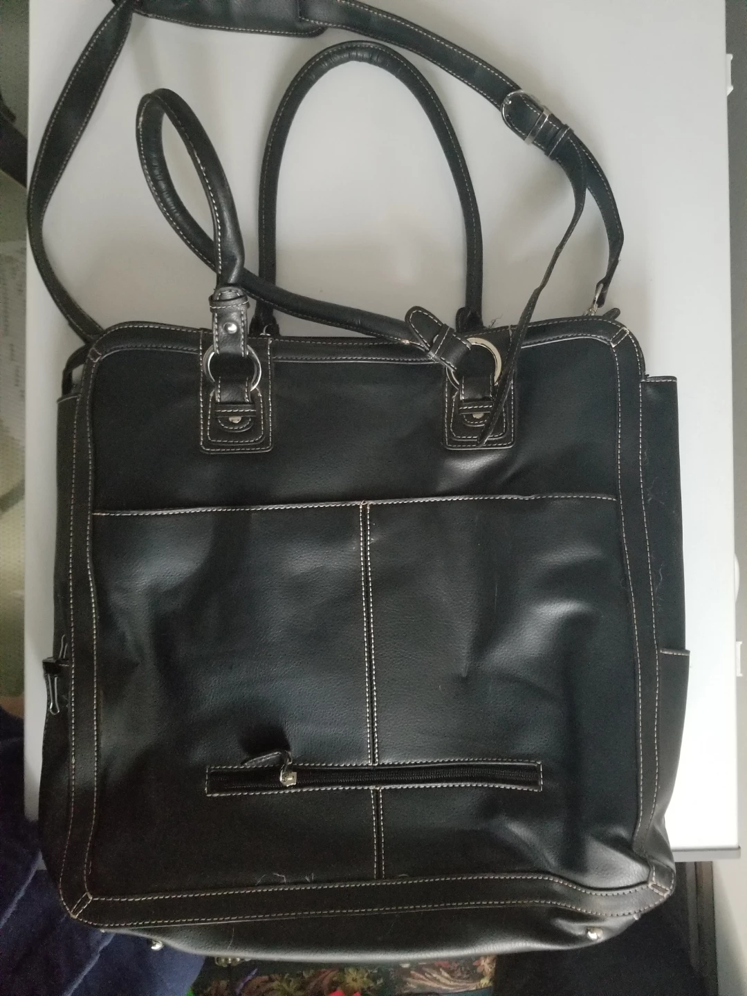Like-new Amm leather black tote bag - photo 3