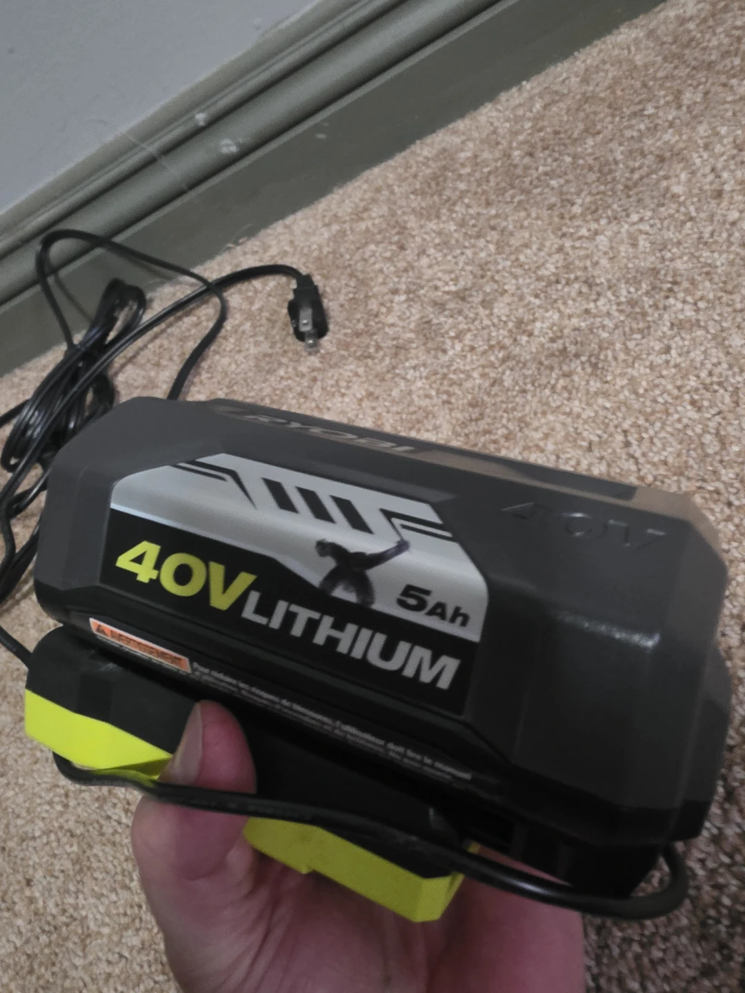 Ryobi 40V Lithium Battery Set - photo 2
