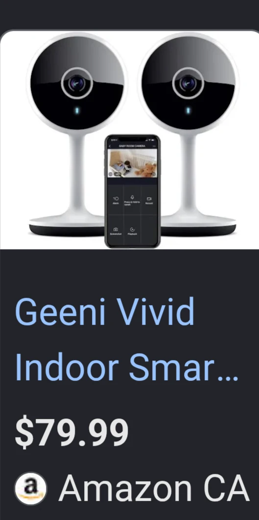 Geeni Vivid HD Smart Wi-Fi Security Camera 2-Pack - photo 5