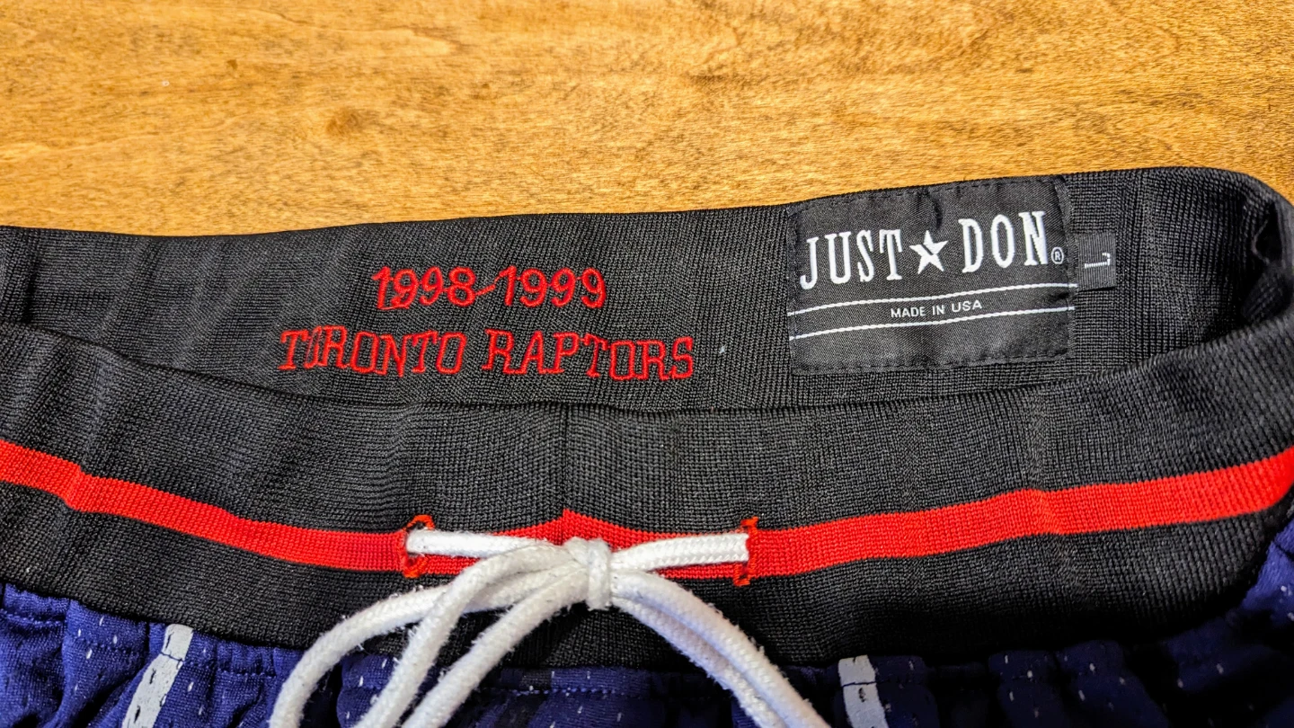 Just Don Toronto Raptors Shorts - Men's Size Large - photo 4