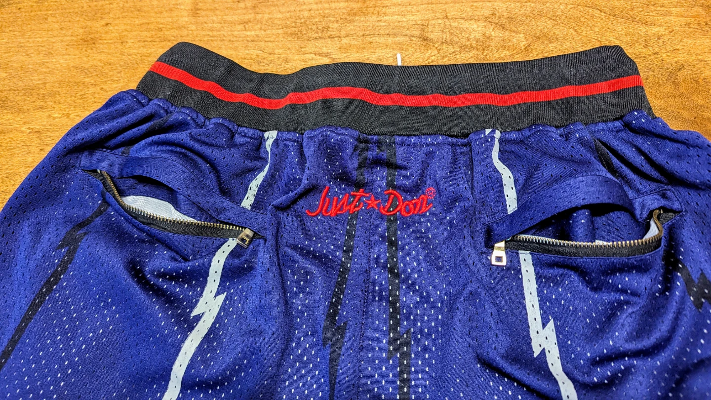 Just Don Toronto Raptors Shorts - Men's Size Large - photo 5