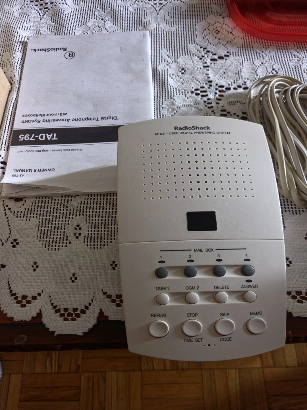 RadioShack TAD-795 Digital Answering System