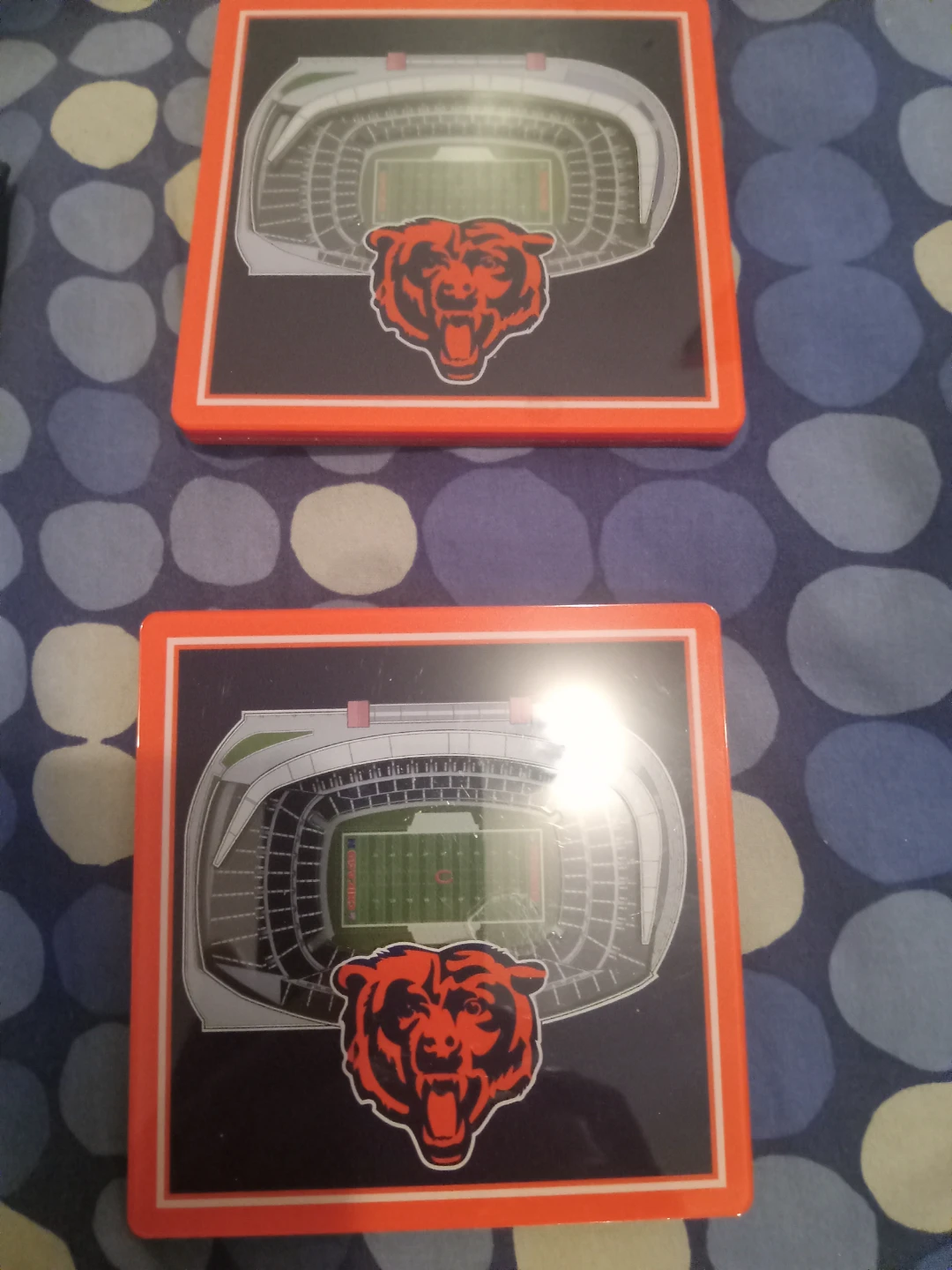 Chicago Bears Soldier Field Coasters $20 for pair