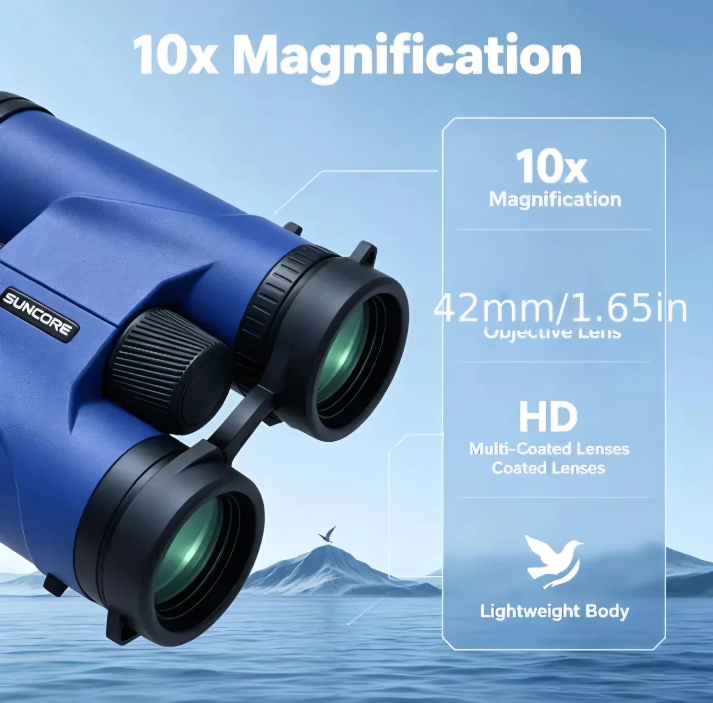 Brand New SUNCORE 10x42 HD Vision Professional Binoculars - photo 2