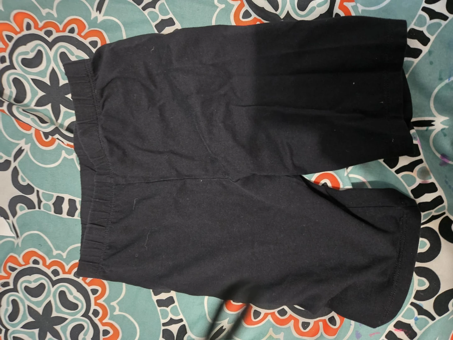Black cotton shorts