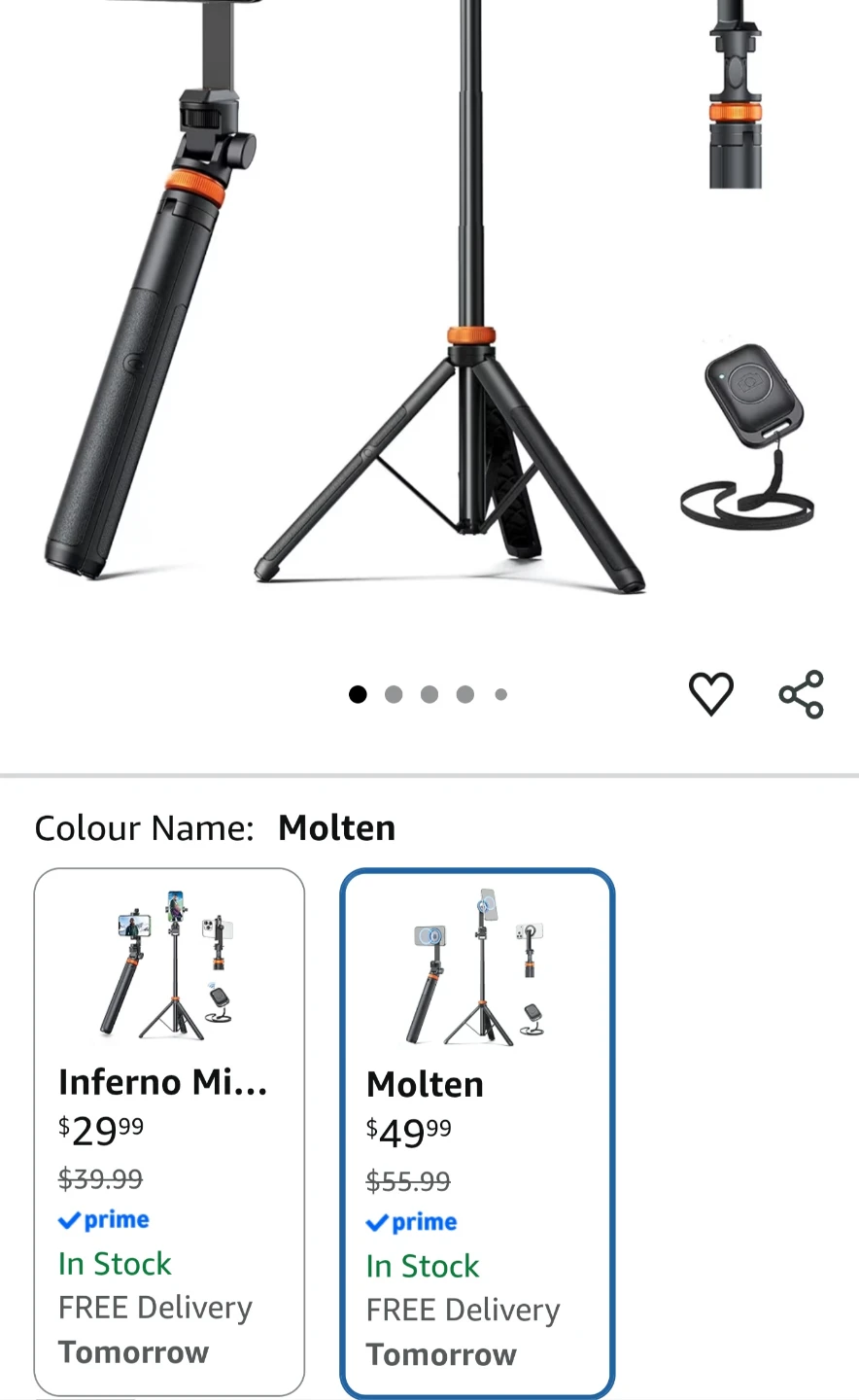 EUCOS 63-inch Magnetic Phone Tripod - photo 3