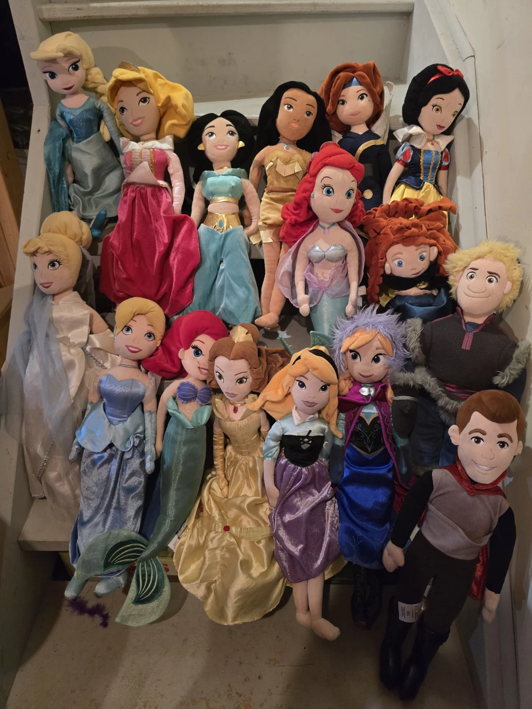 Disney Princess and Prince Plush Doll Collection