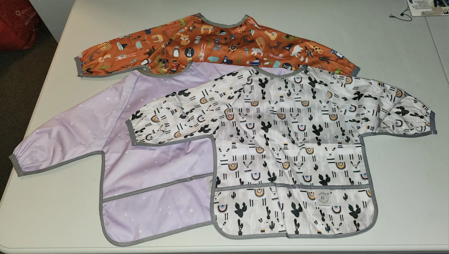 Babyboet Long Sleeve Bibs (3-Pack) 🏈