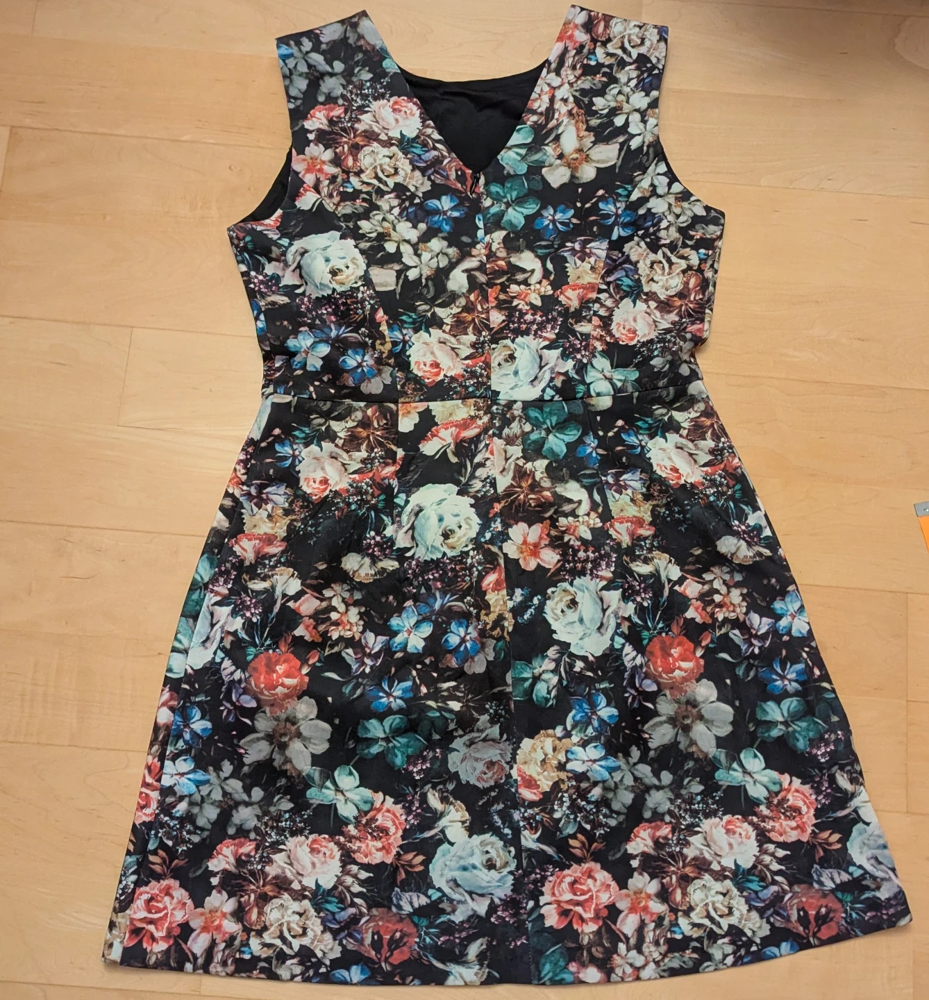Dex Floral Print Sleeveless Dress M - photo 2