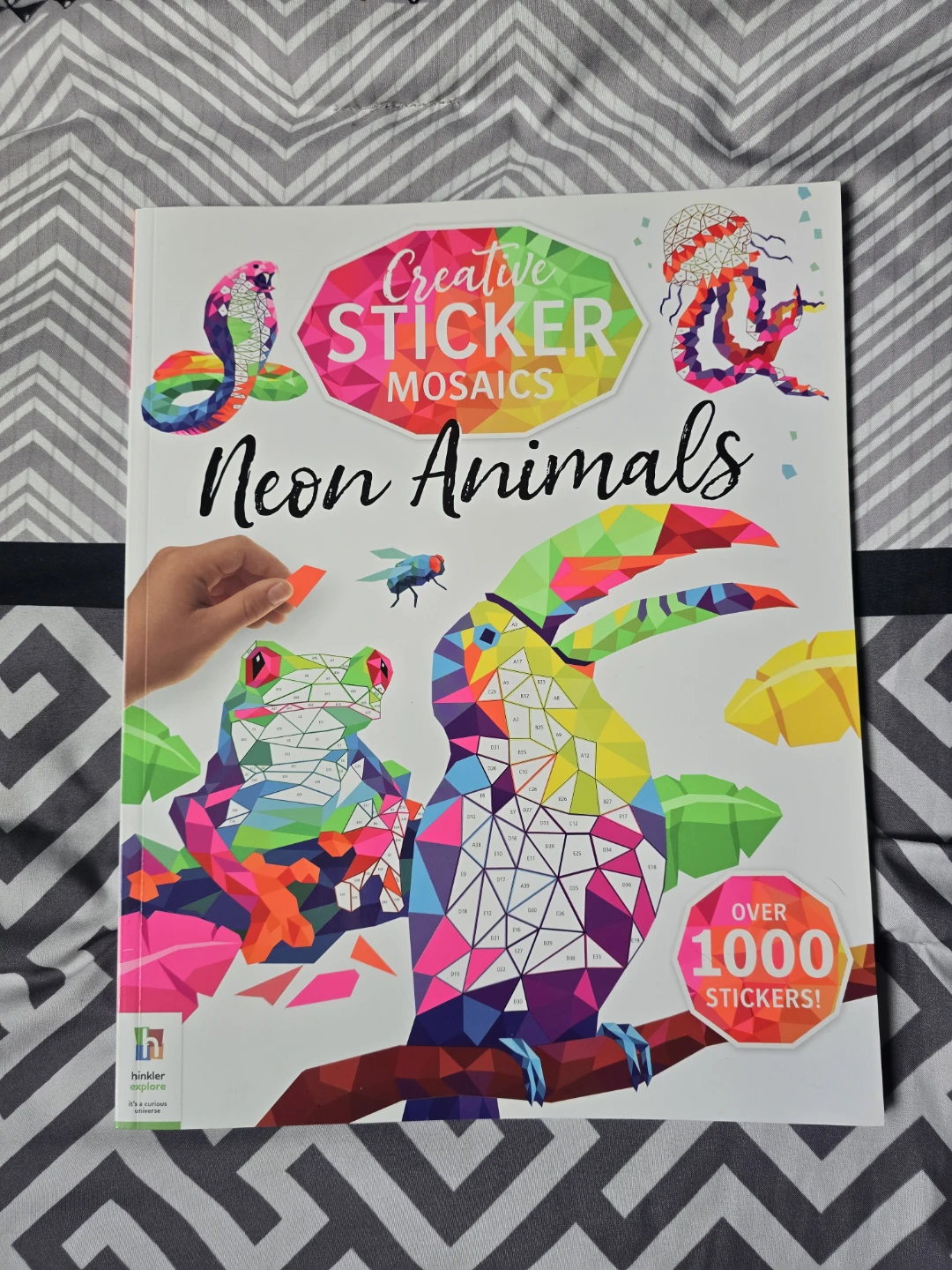 Set of 3 Creative Sticker Mosaics Activity Books - photo 2