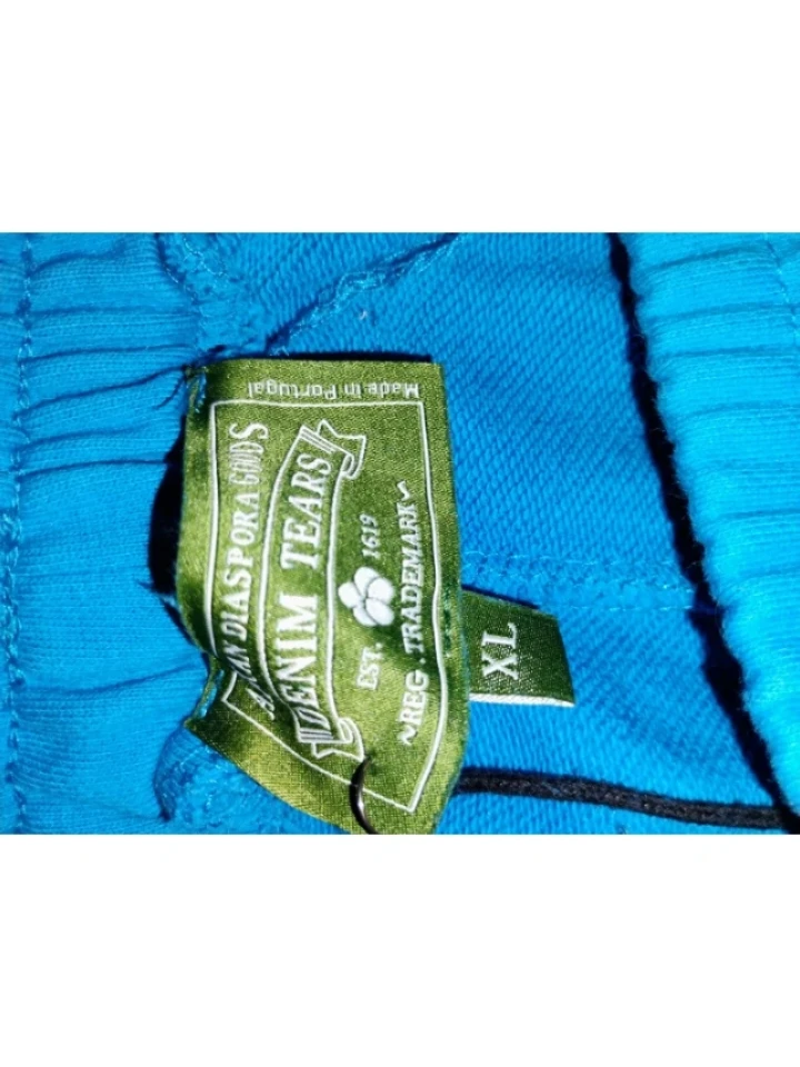 Denim Tears Cotton Wreath Shorts Blue - photo 4