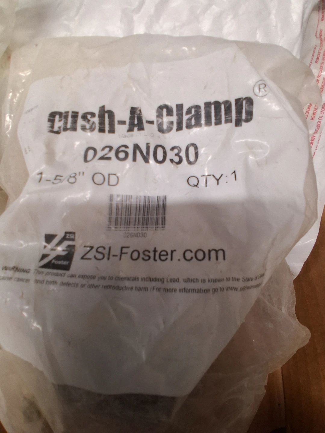 5pc  1-5/8" Cush-A-Clamp