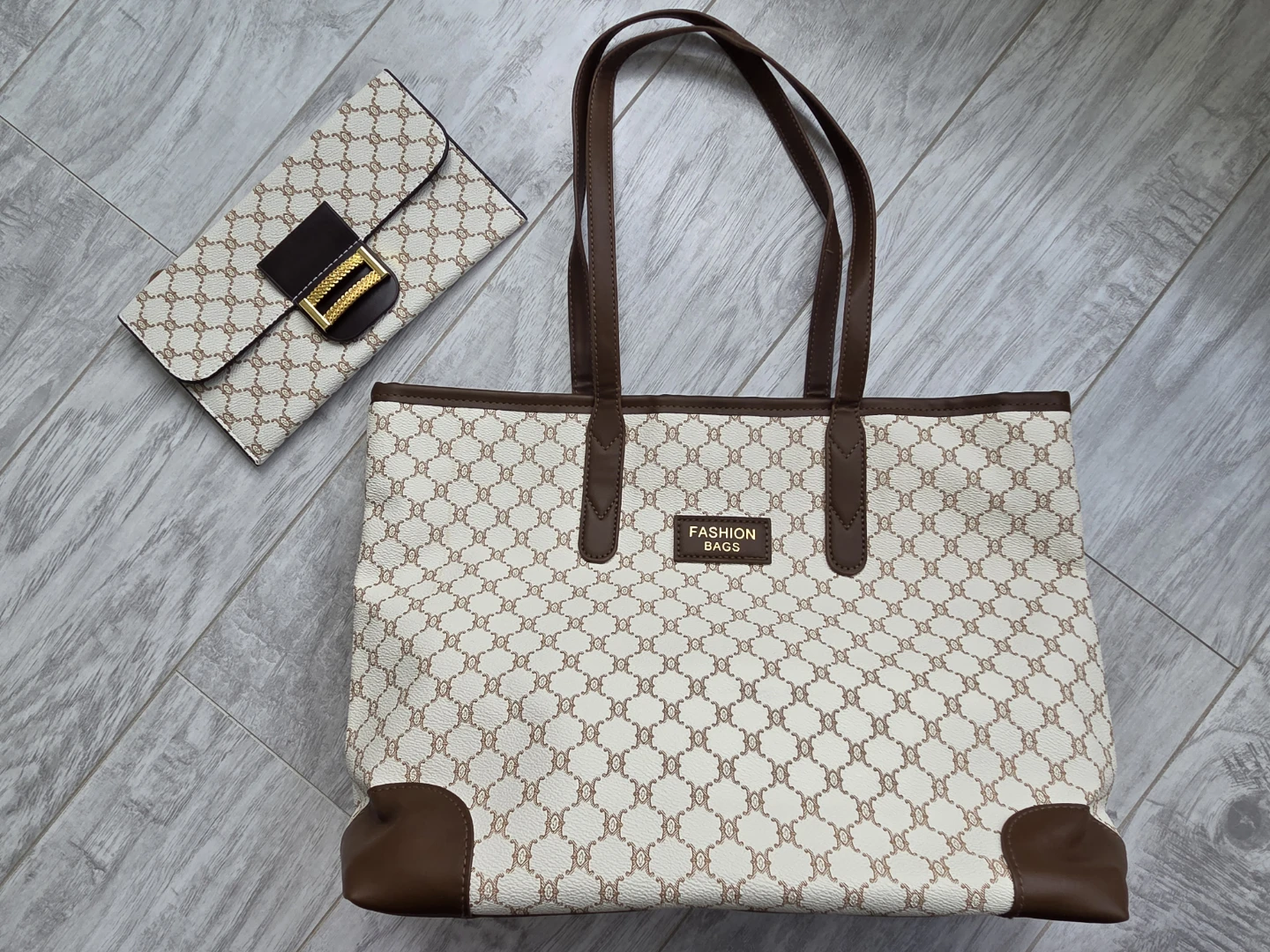 Fashion Bags Tote Bag and Matching Wallet Set