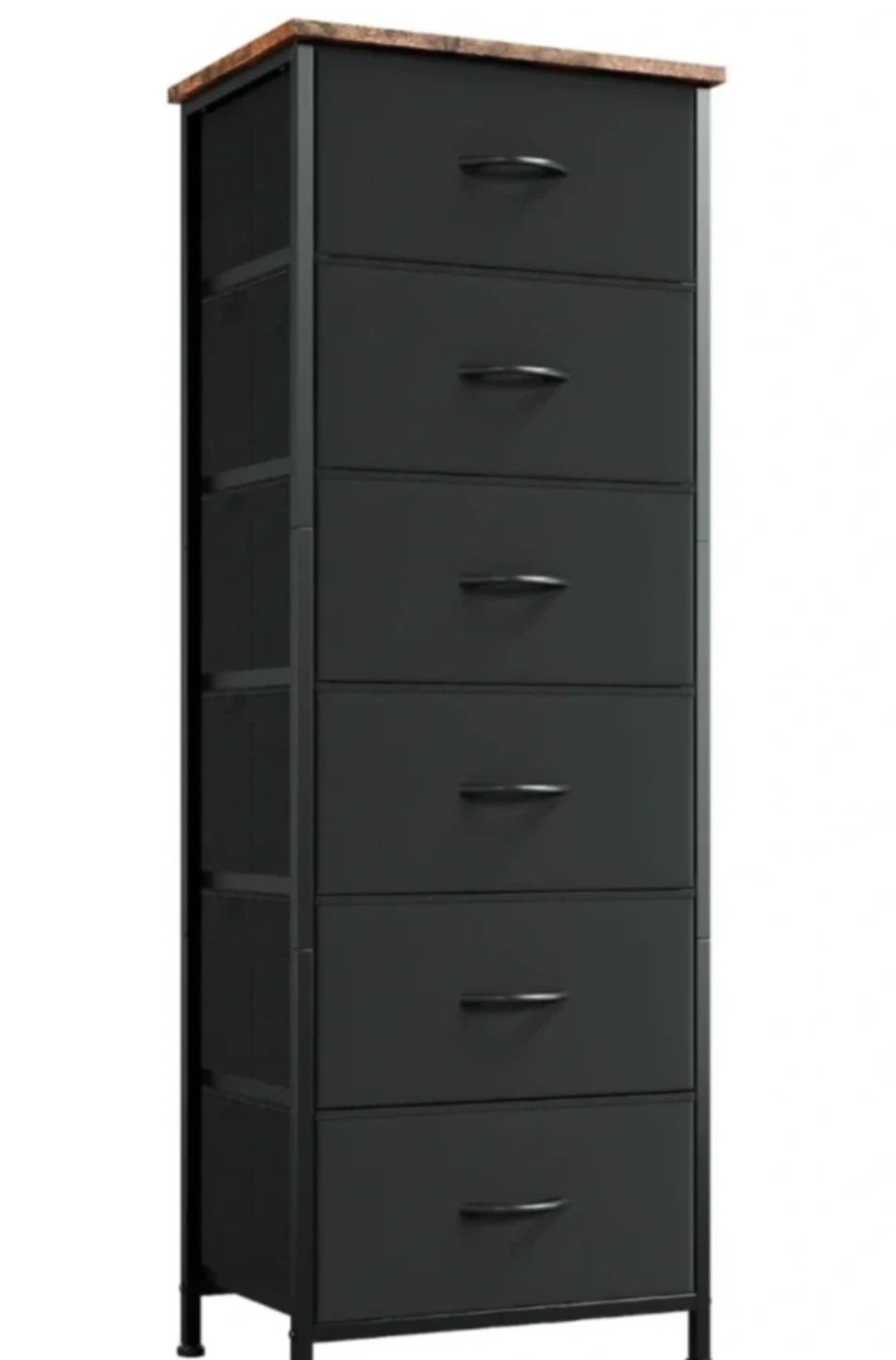 Tall 6-Drawer Dresser with Fabric Drawers