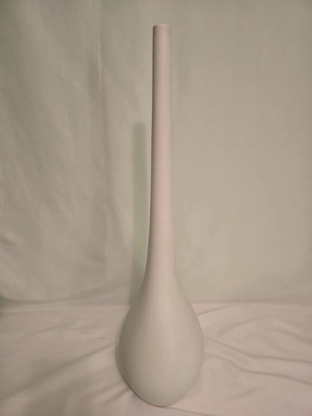 Tall Matte White Ceramic Vase - photo 2