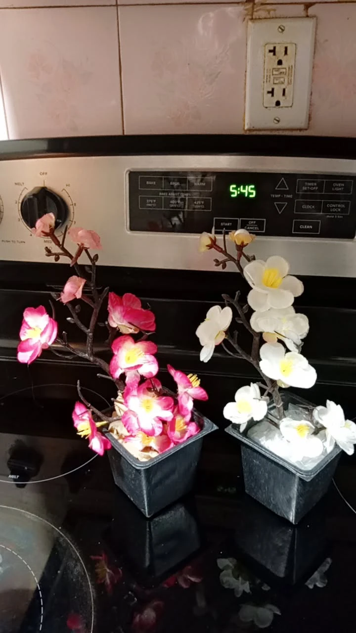 Set of Two Artificial Blossom Potted Plants - photo 2