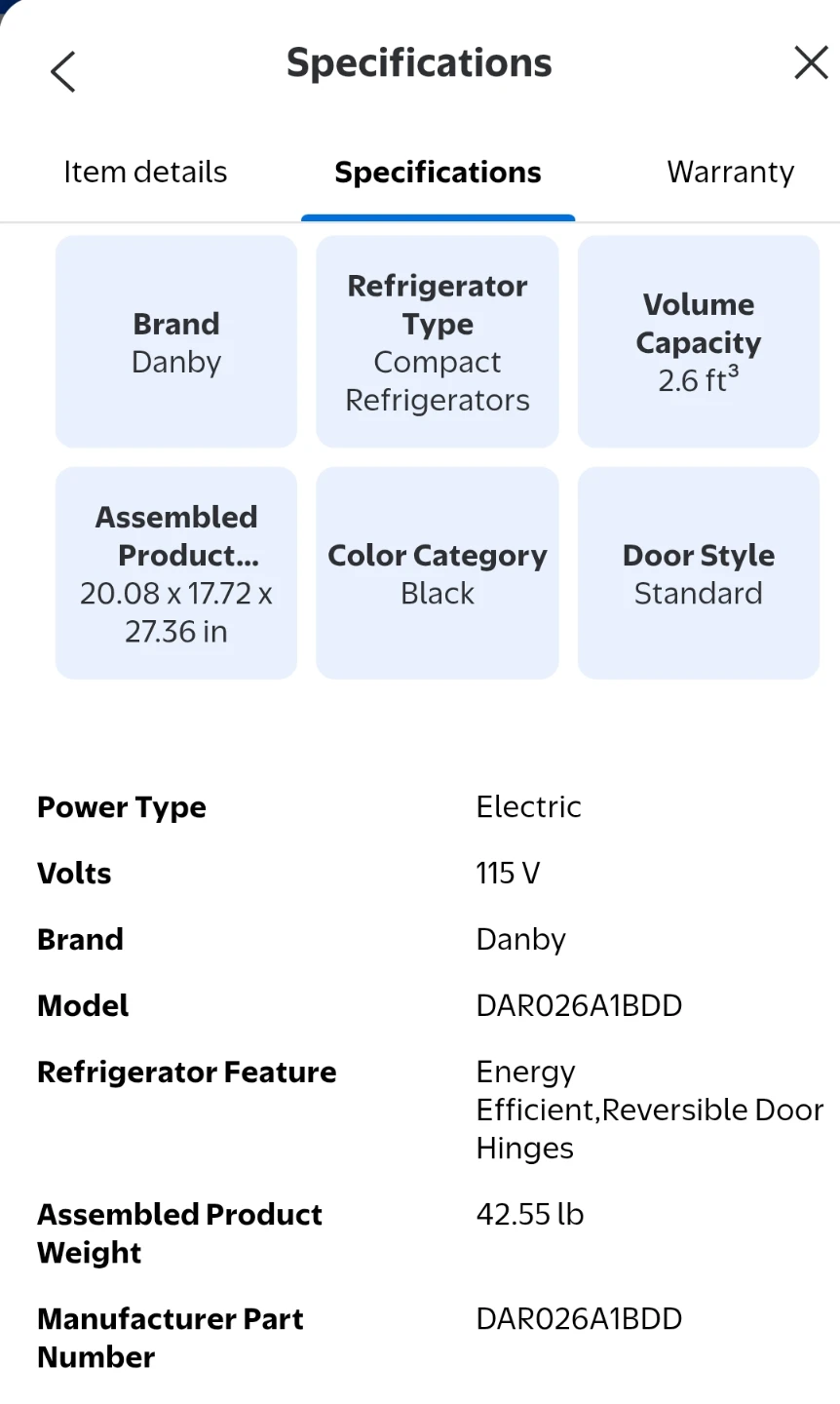 Danby 2.6 cu. ft. Compact Refrigerator - photo 5