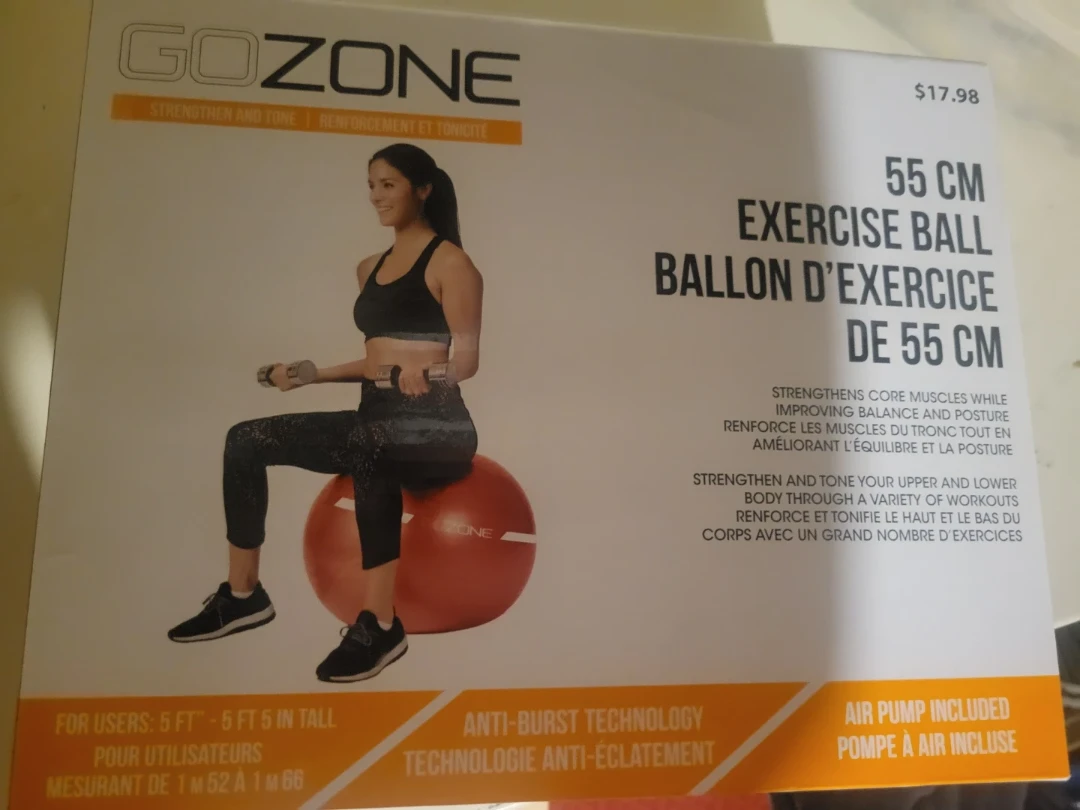 🏈 Gozone 55 cm Exercise Ball