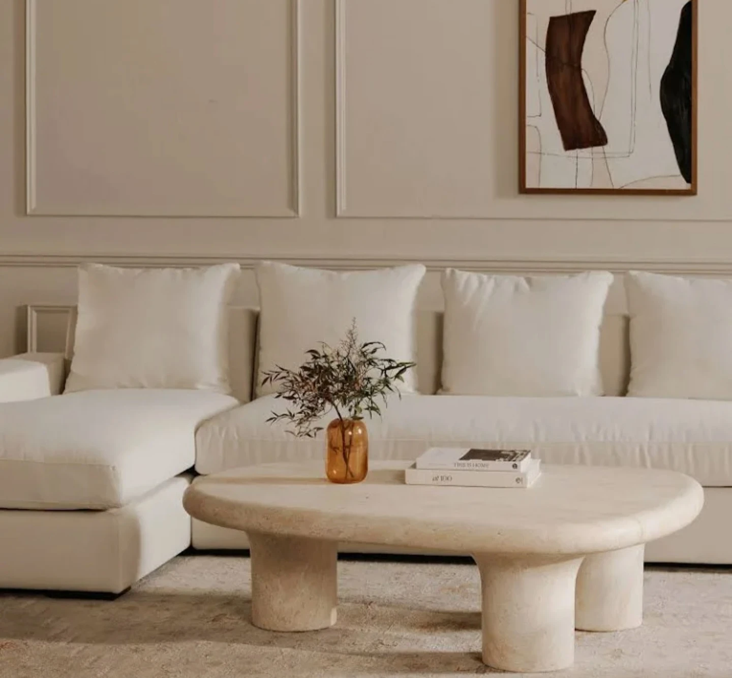 Modern White Sectional Sofa with Chaise - photo 5