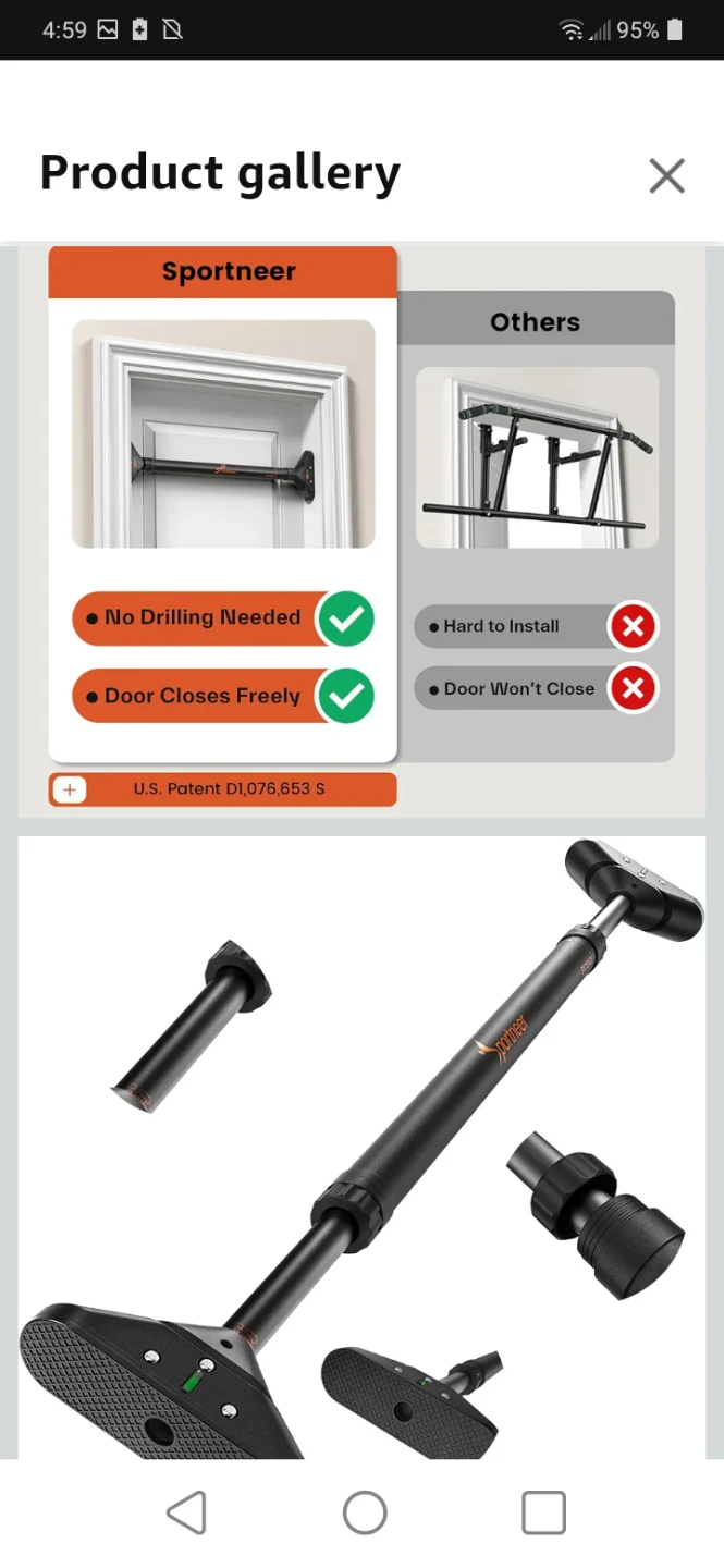 NEW STRENGTH TRAINING PULL UP BAR IN BOX - photo 4