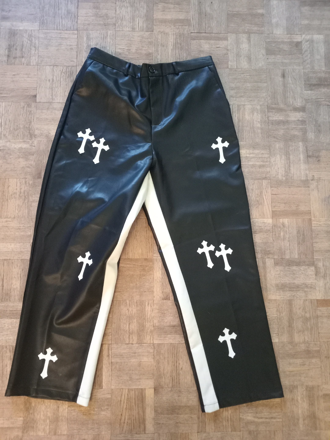 Manfinity Faux Leather Pants - Size L