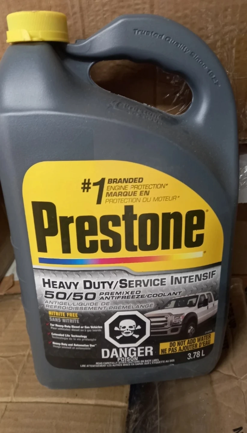 Prestone Heavy Duty 50/50 Antifreeze Coolant 🧡