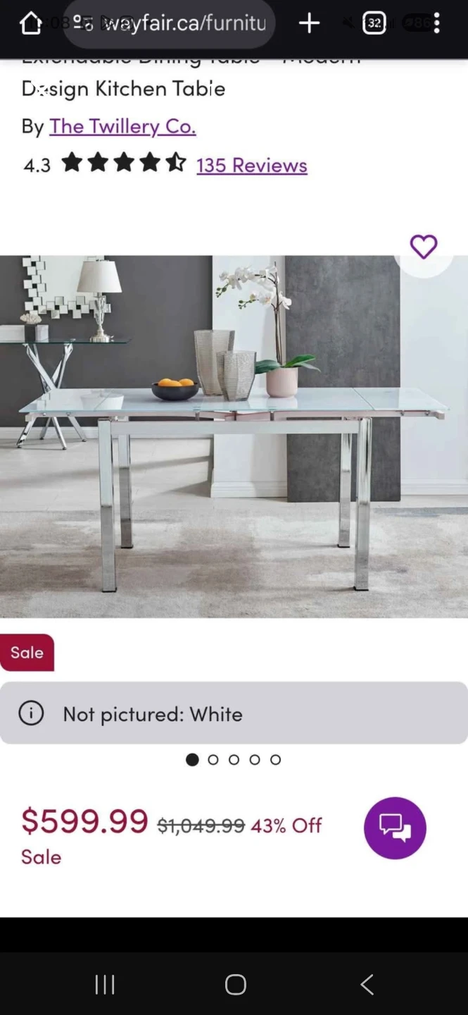The Twillery Co. Extendable Dining Table