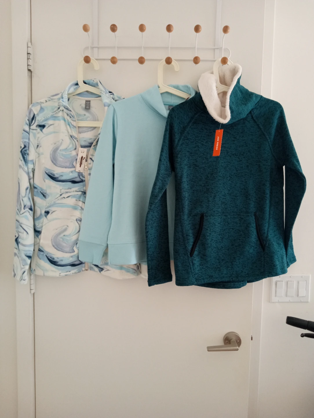 New pullover and jacket $25 for 3, moving sales.