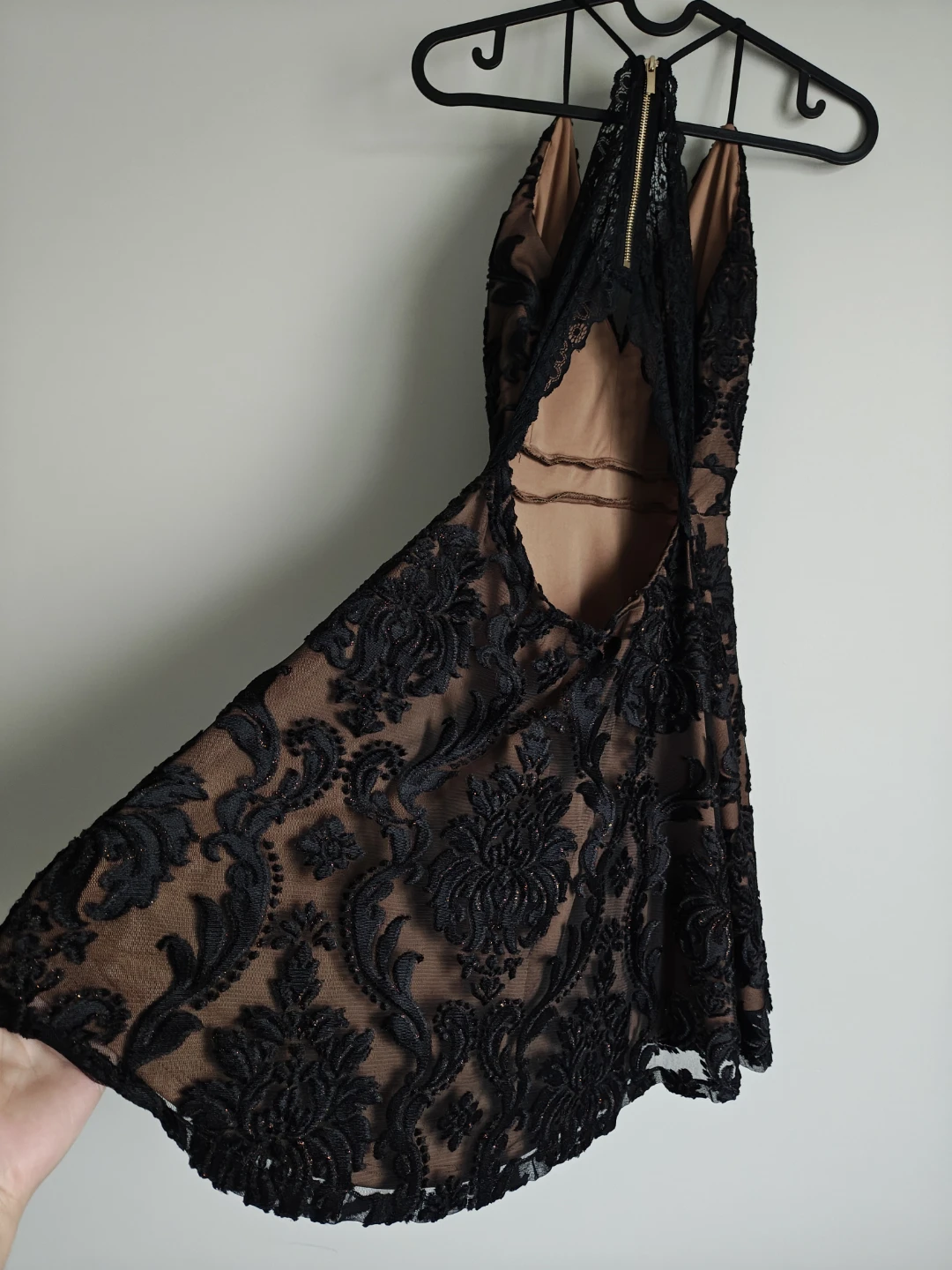 Black Lace Mini Dress - photo 5