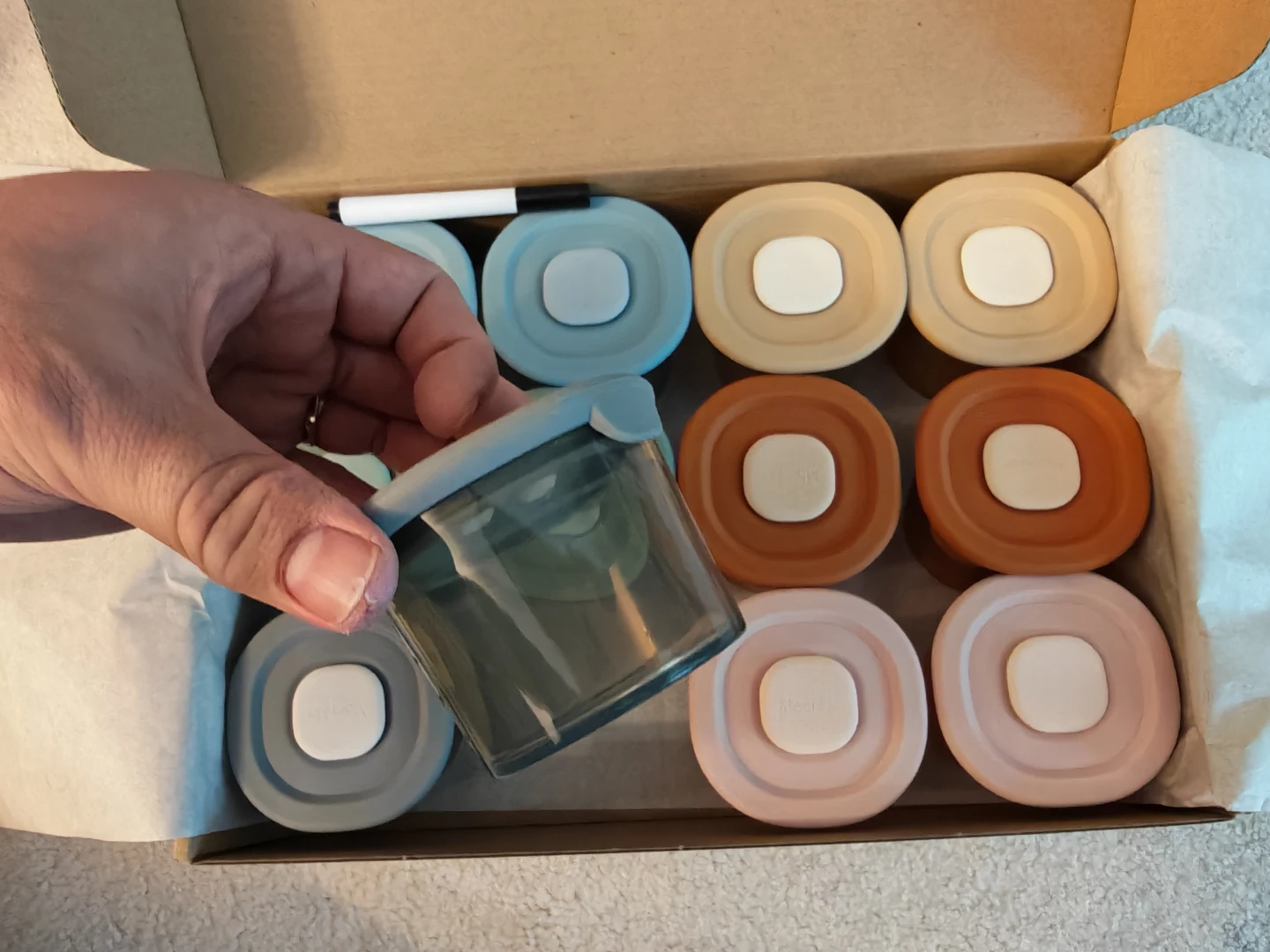（Brand New) Moonkie Silicone Baby Food Containers,12 Pack - photo 4