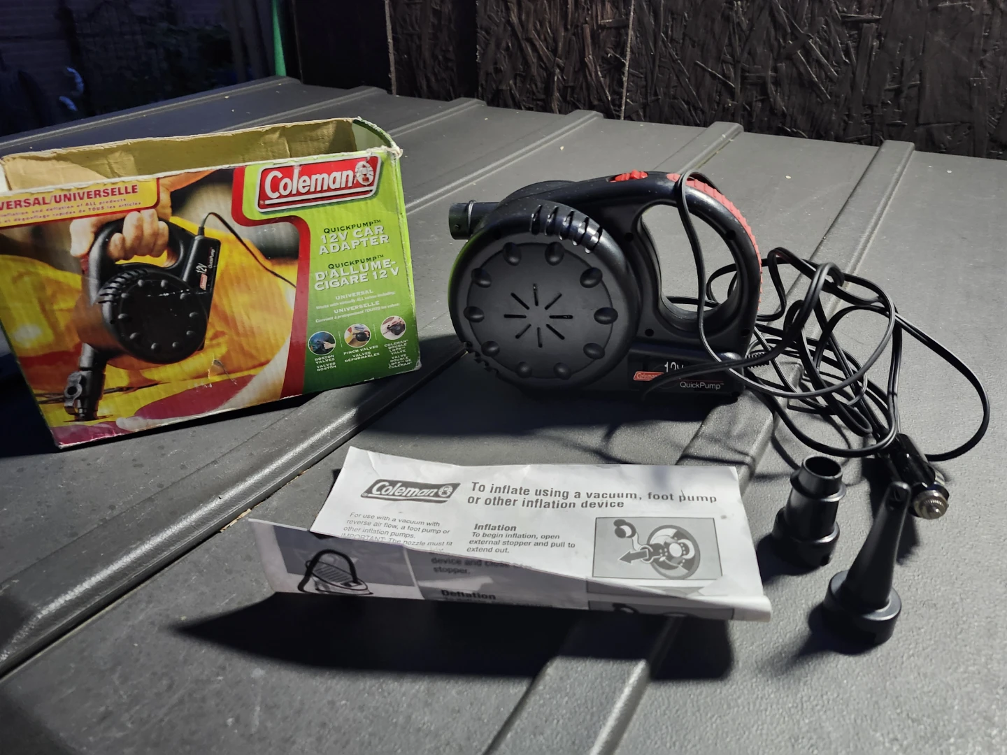 Coleman 12V Car Adapter QuickPump