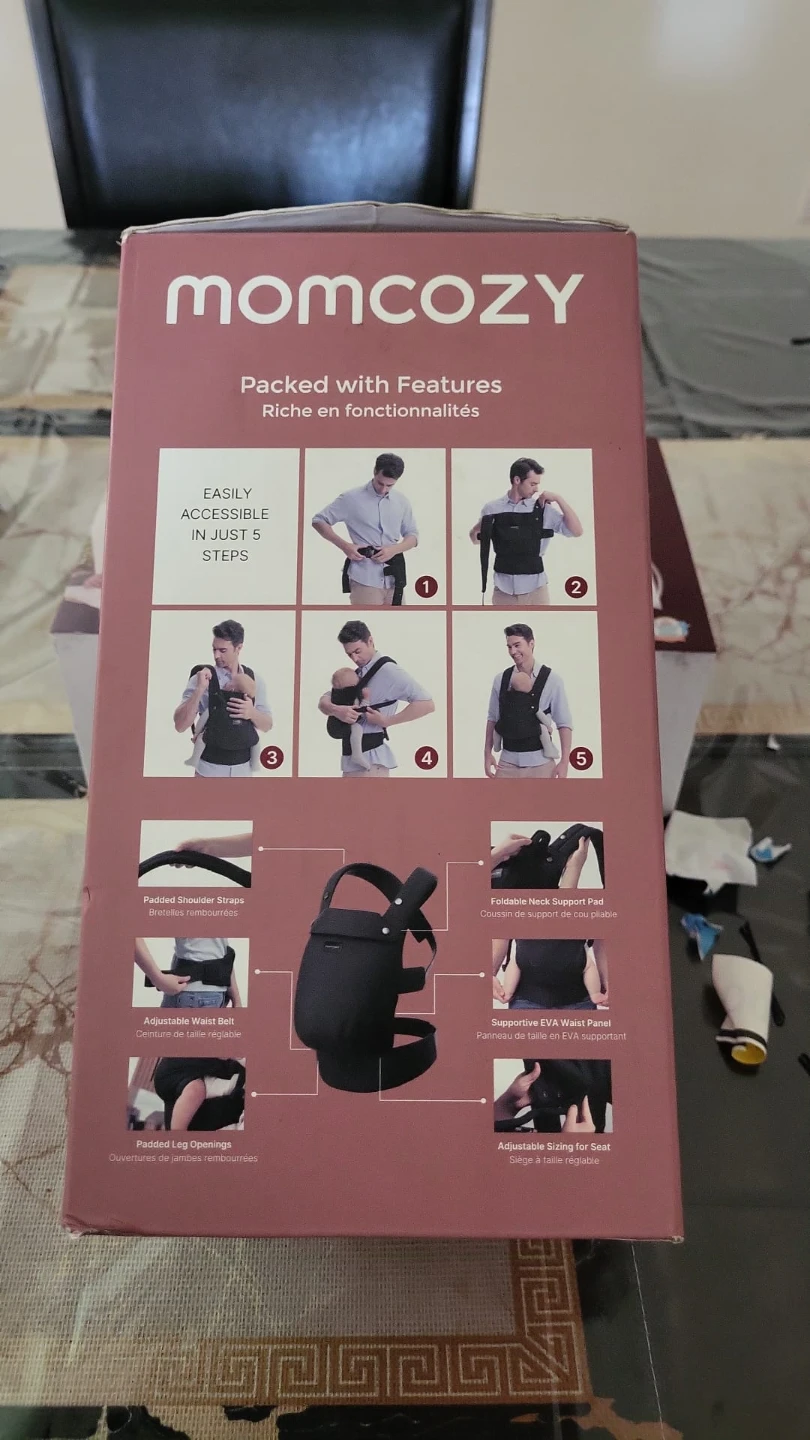 Brand new in box Momcozy 3-in-1 Baby Carrier (grey) - photo 2