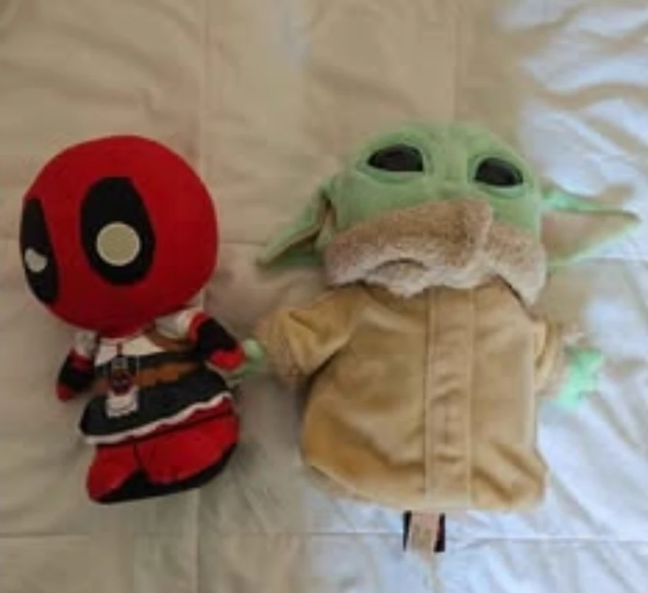 Deadpool and Grogu Plush Toy Set