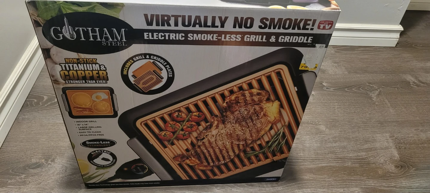 Gotham Steel Electric Smoke-Less Grill & Griddle - photo 2