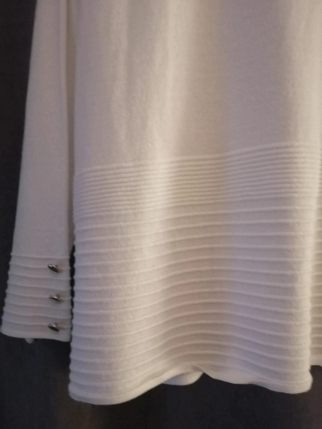 White Open Front Cardigan (L/XL) - photo 5