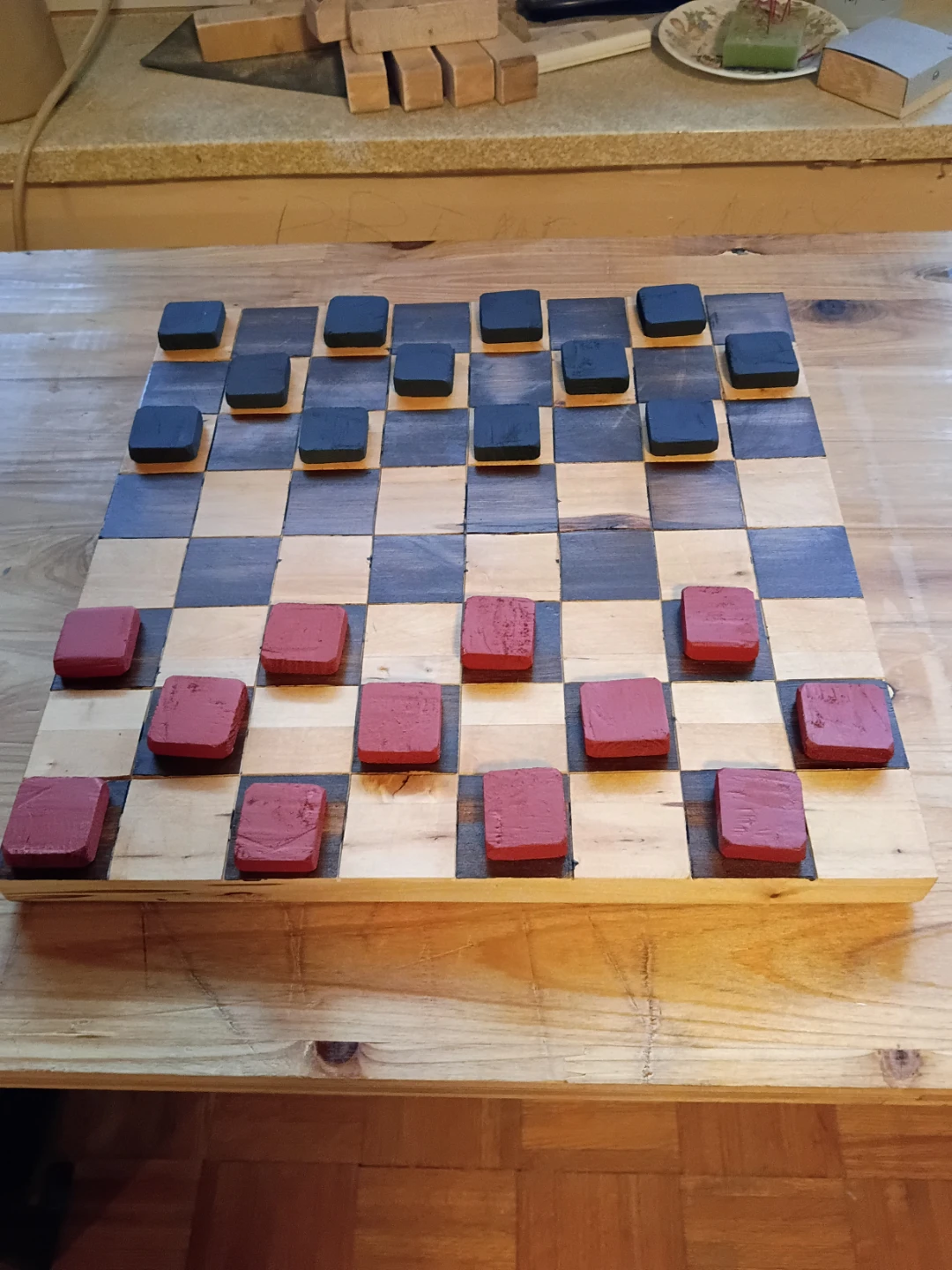 Handmade checker board - photo 2