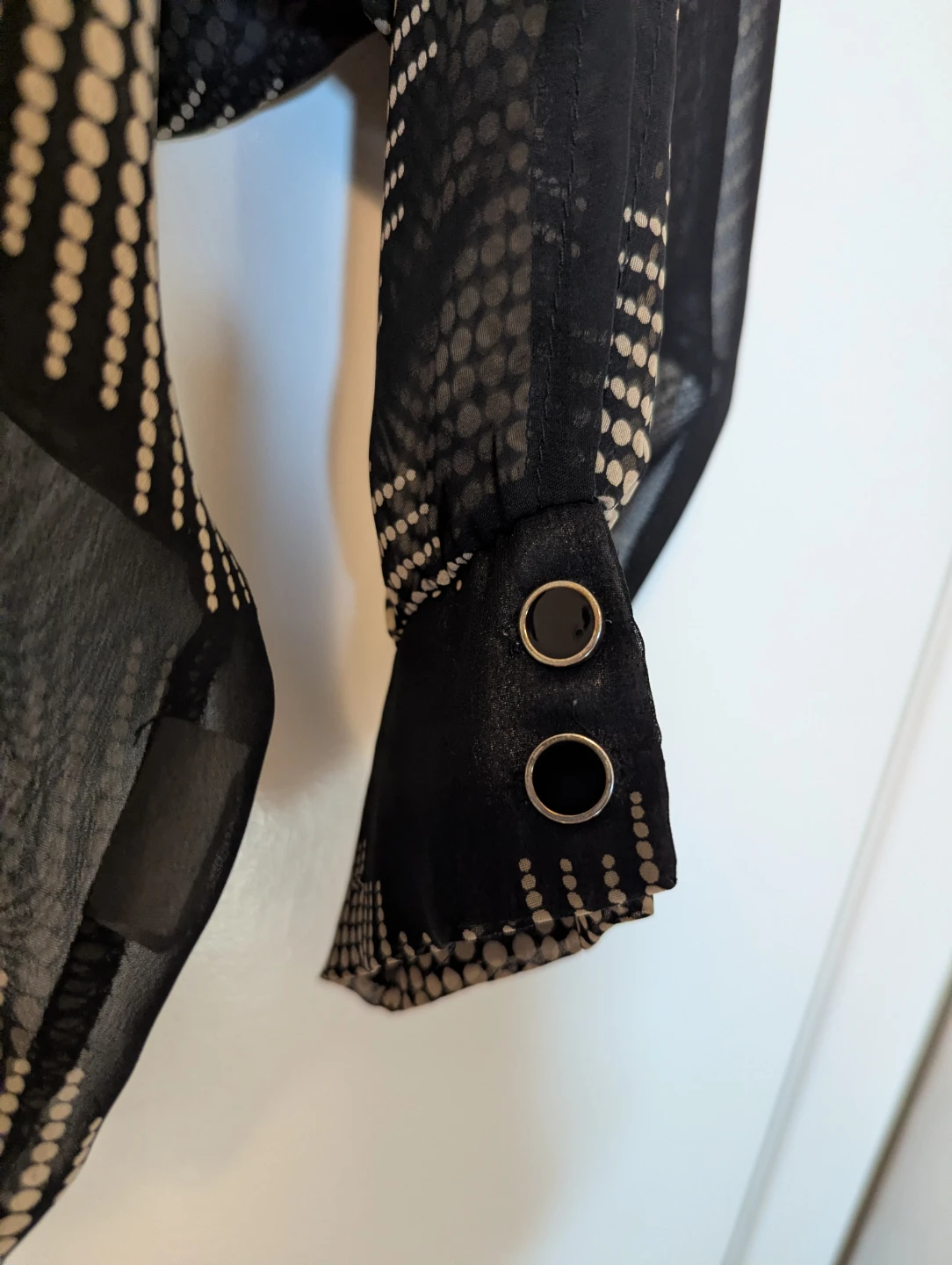 Mono B Black and Beige Patterned Blouse - photo 3