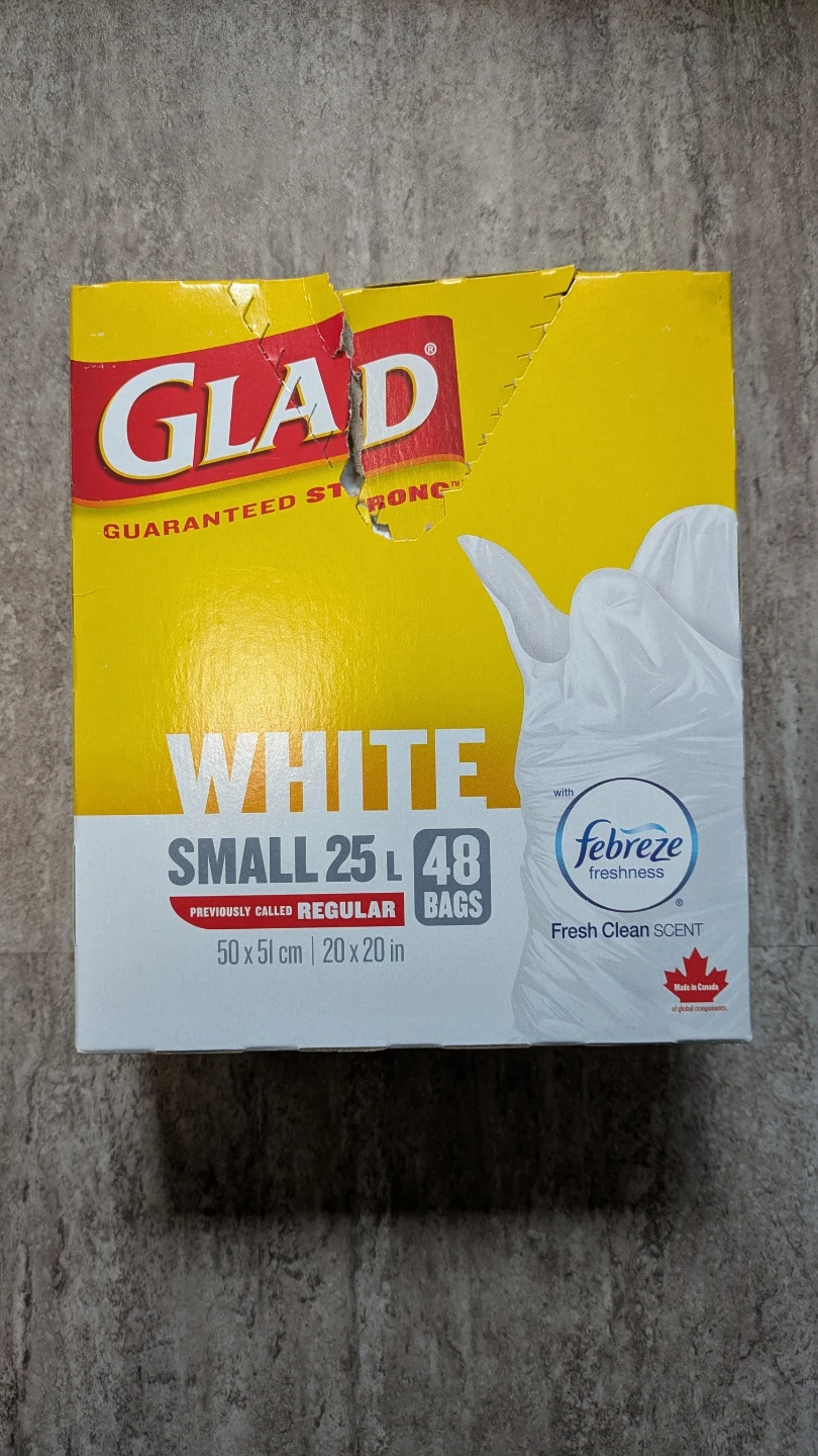 Glad Small 25L Garbage Bags, 48 Count