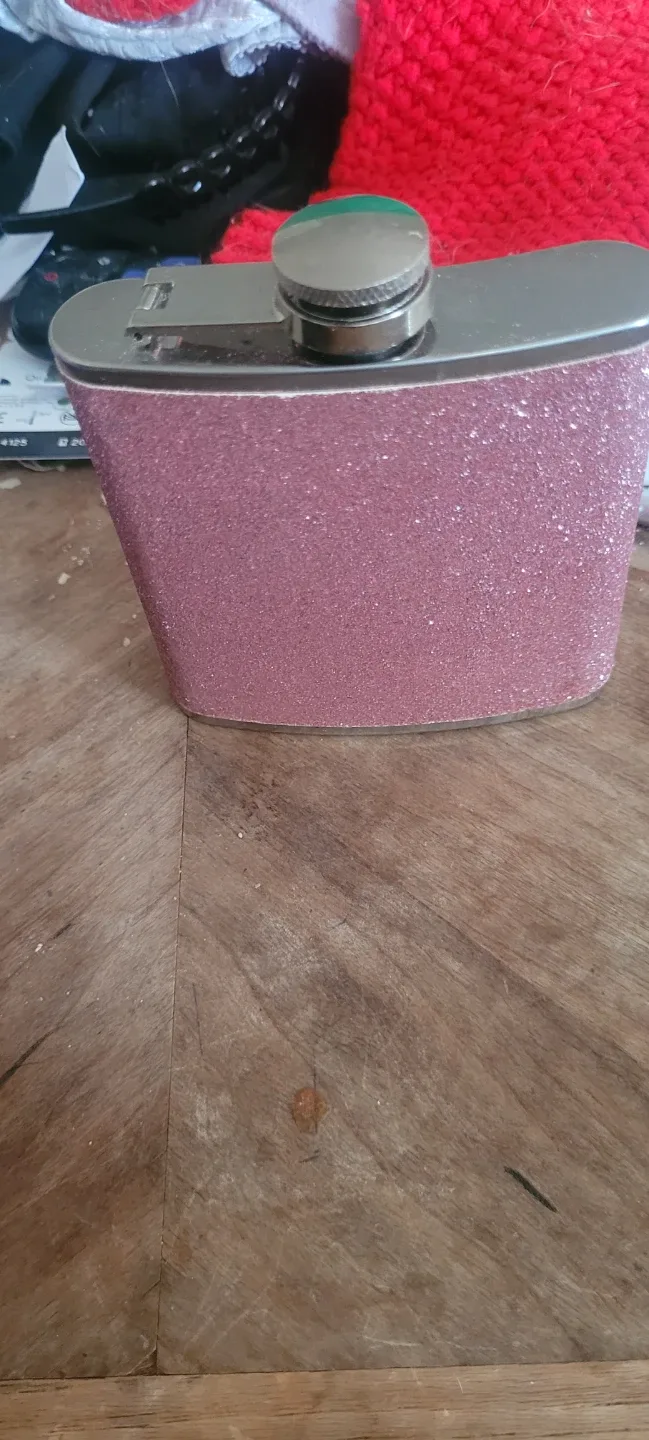 Pink Glitter Stainless Steel Flask - photo 2