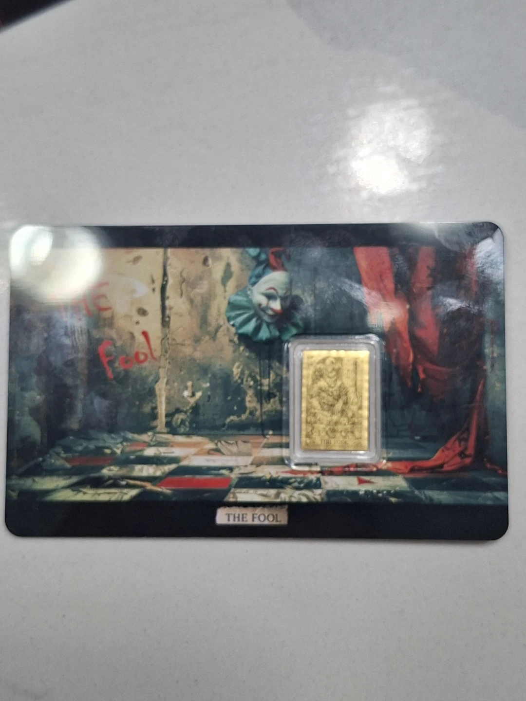 The Fool 1/1000 troy ounce gold bar - photo 2
