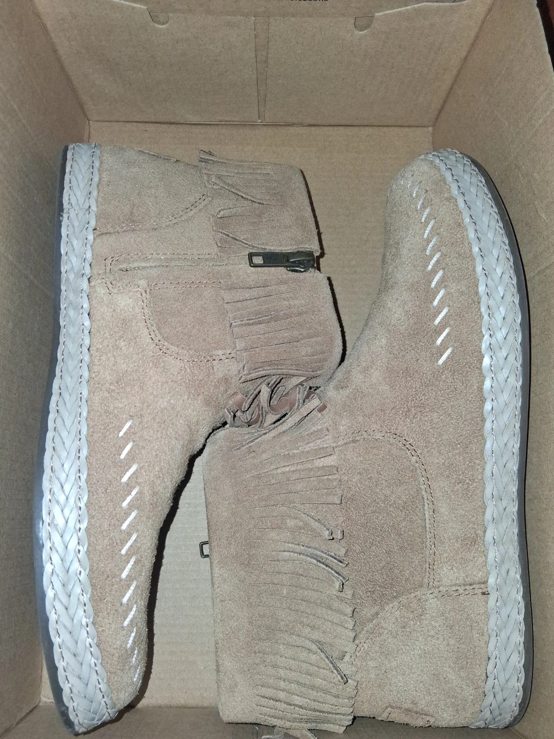 UGG Kennadi Fringe Boots - Size 6.5