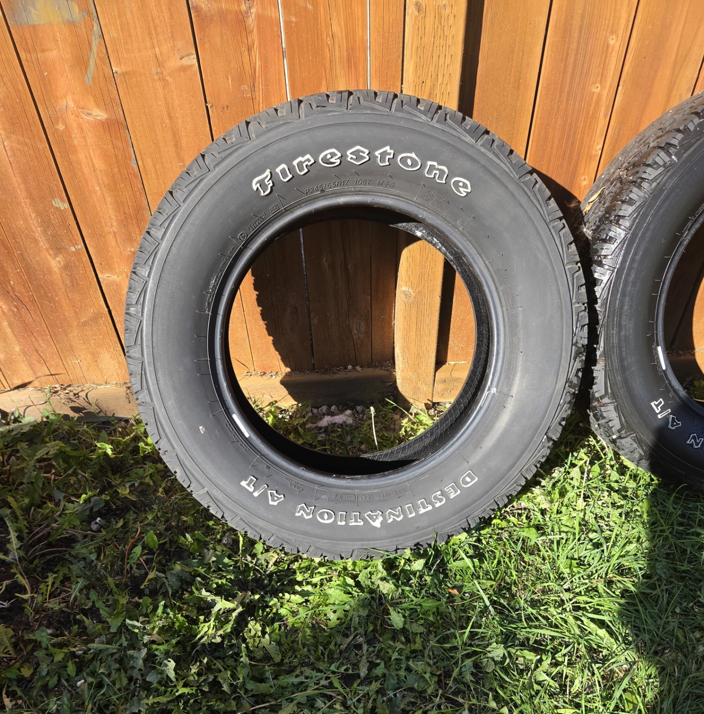 Firestone Destination AT2 245/65R17 105T M+S Used Tires Set of 4 - photo 3