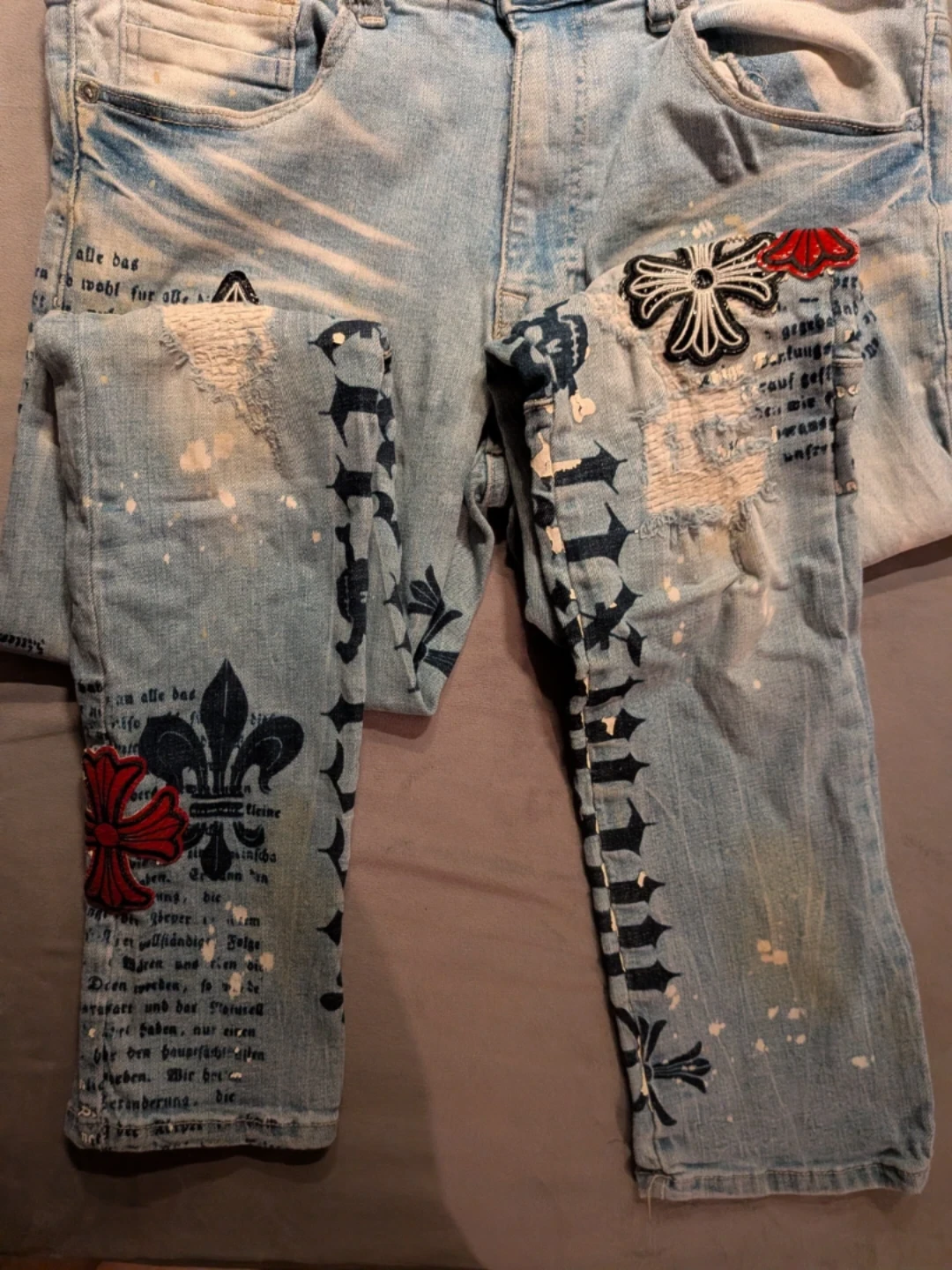 Smoke Rise Distressed Jeans Size 34/32 - photo 2