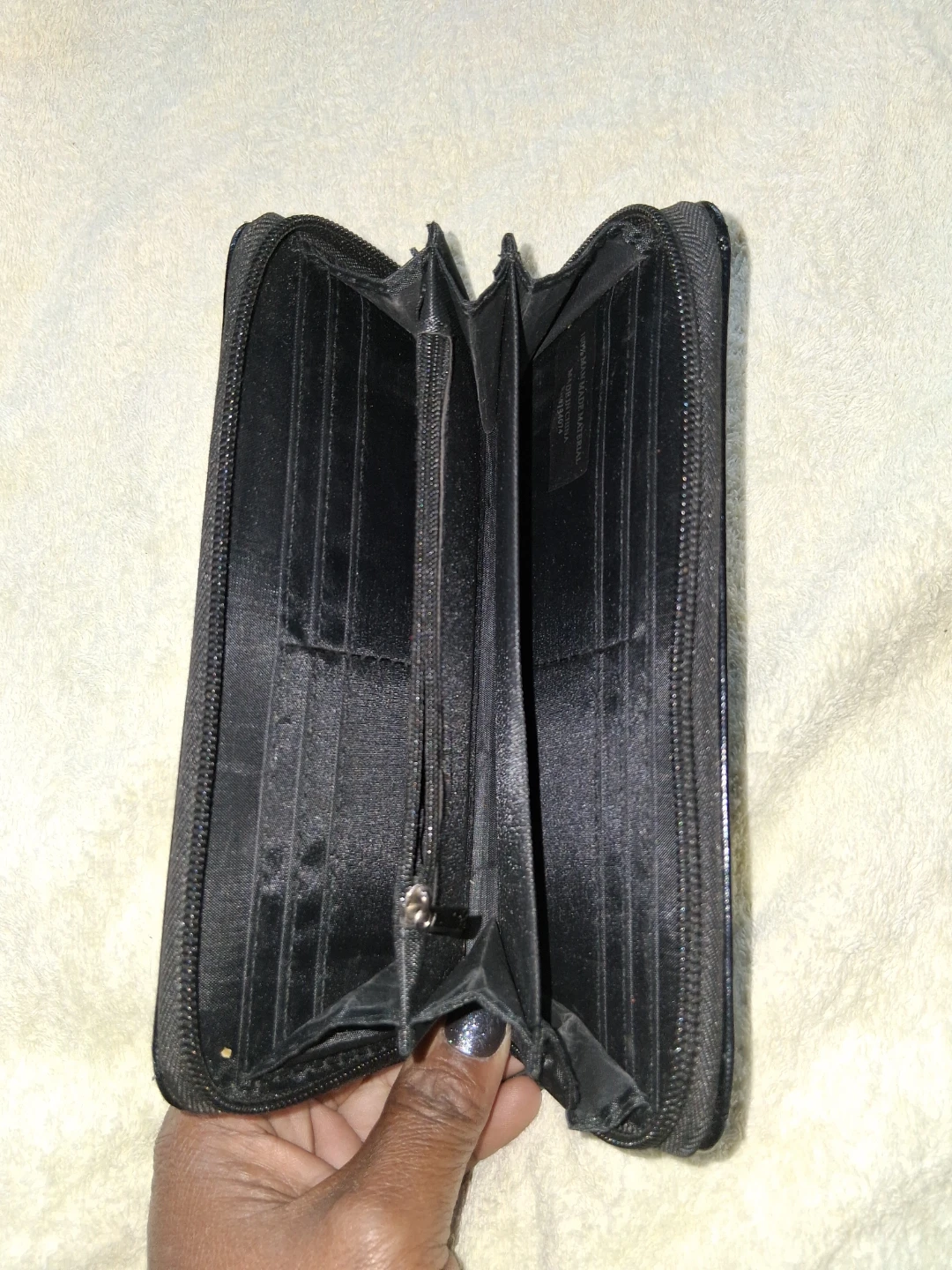 Black Zip-Around Wallet - photo 3
