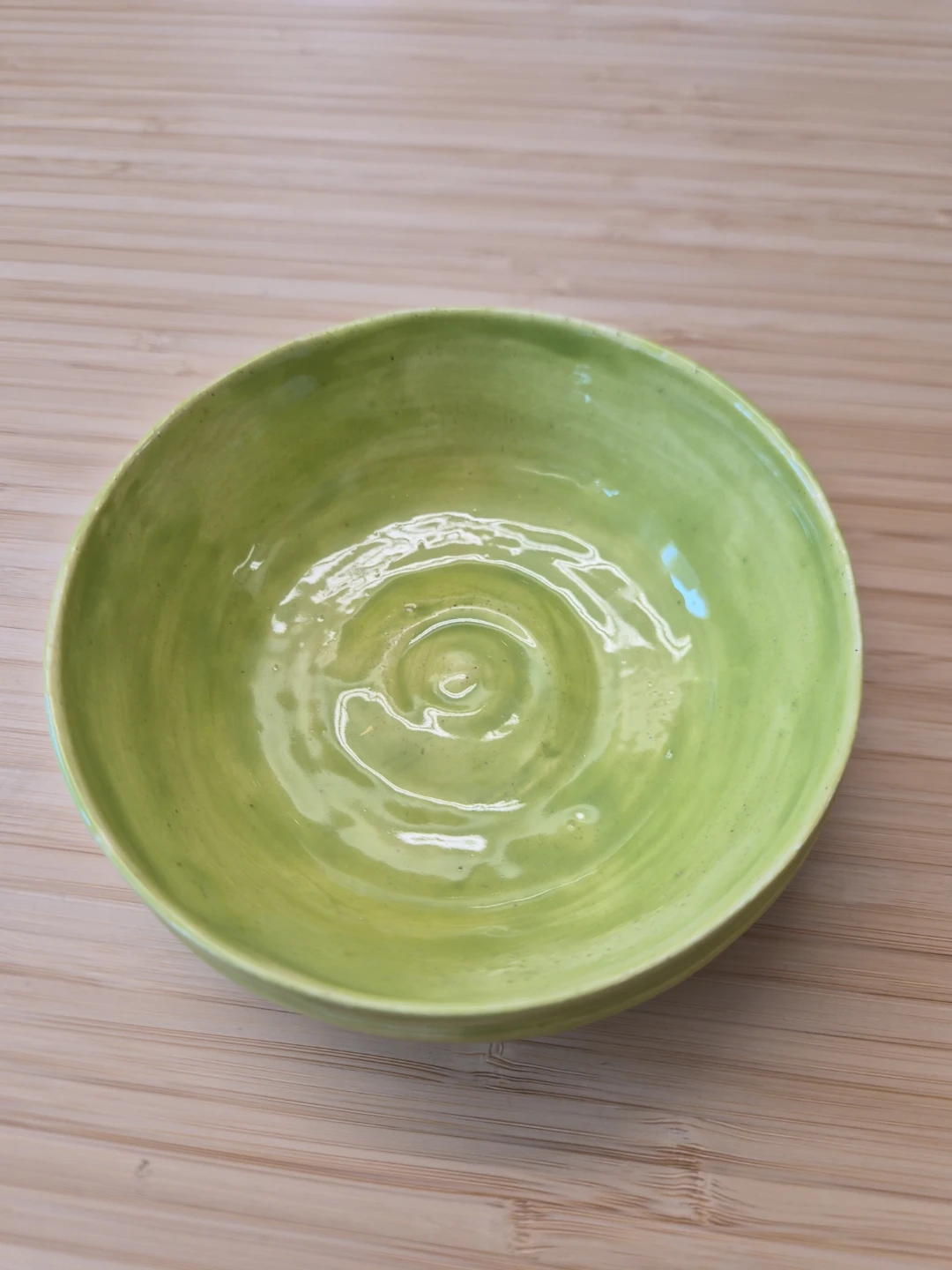 Handmade Lime Green Ceramic Bowl