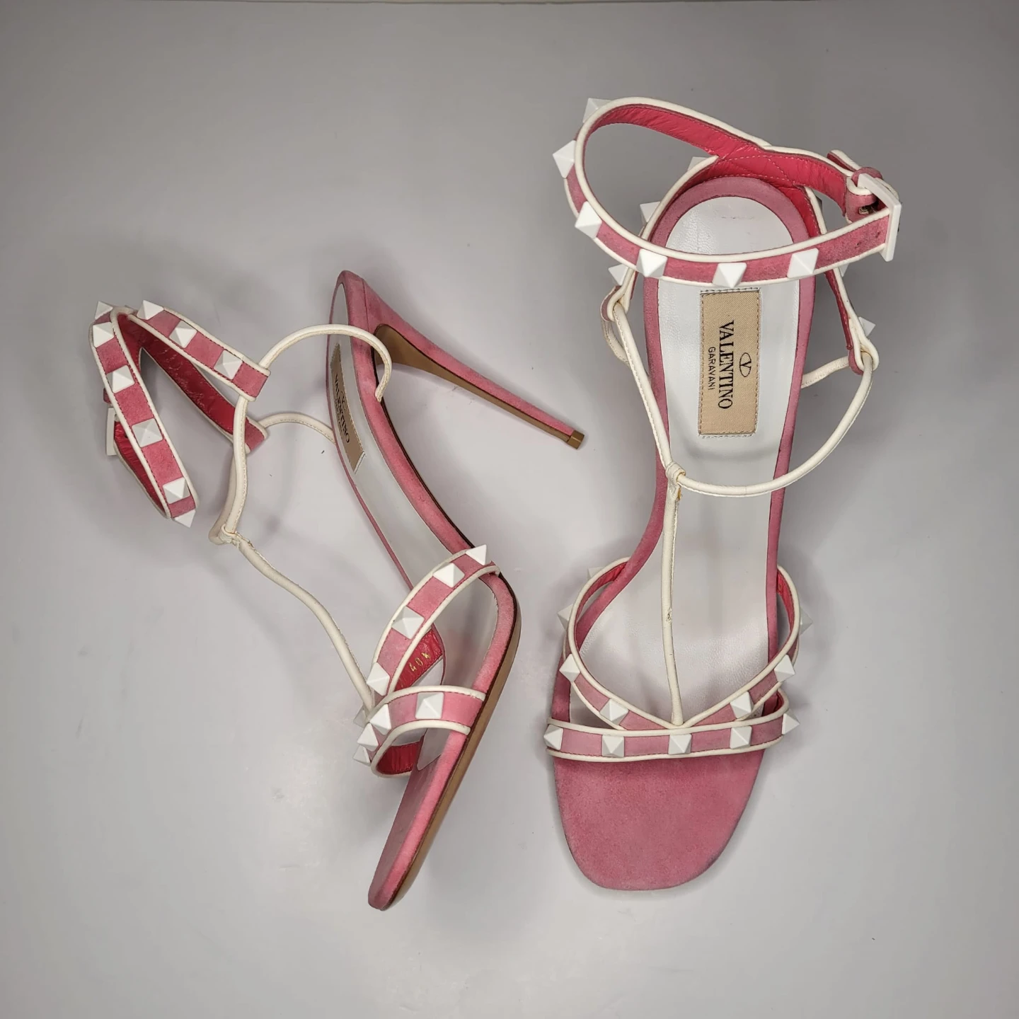 Valentino Garavani Rockstud Sandals Pink Size 40.5 - photo 3