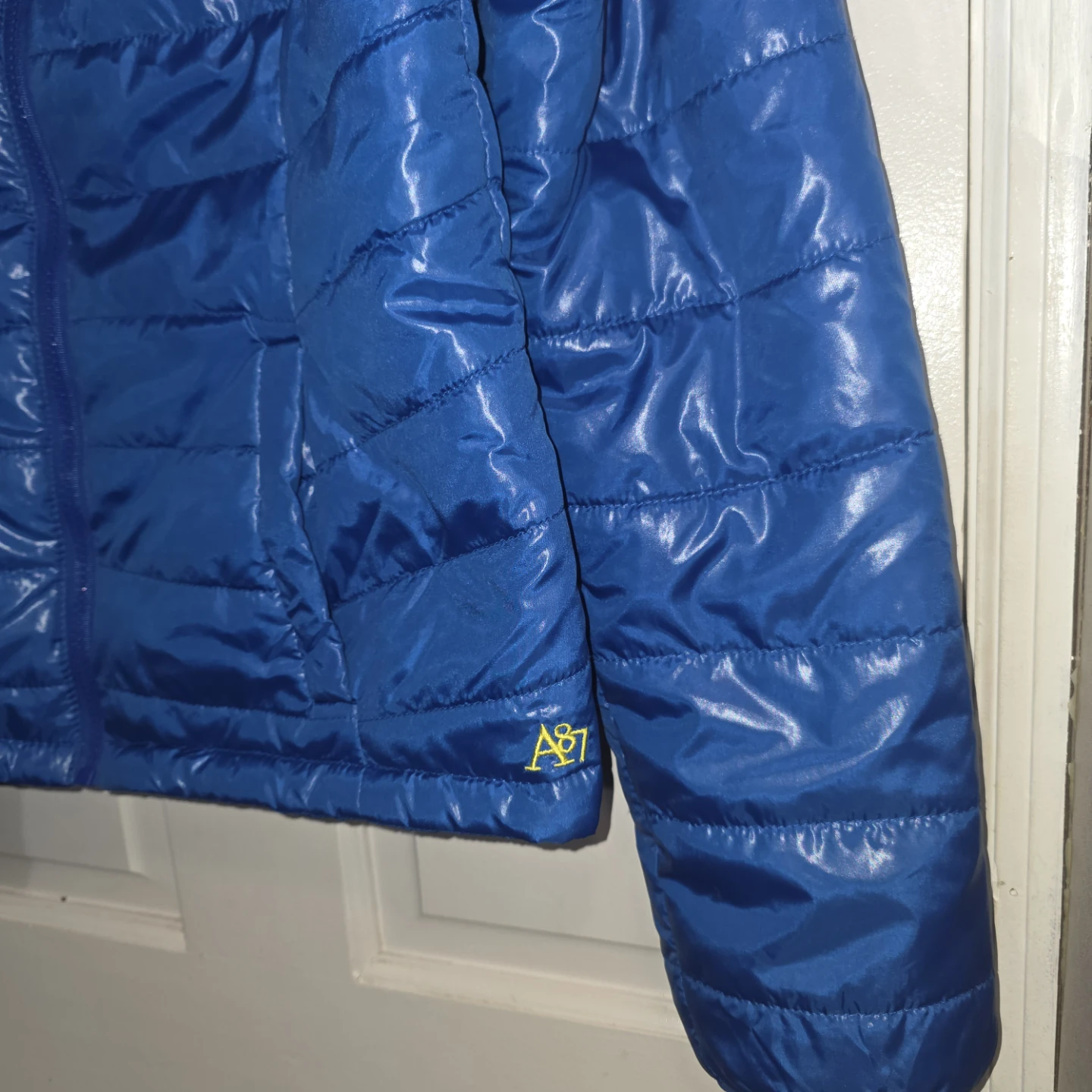 Womens Aeropostale Puffer Jacket, Blue, Large - photo 4